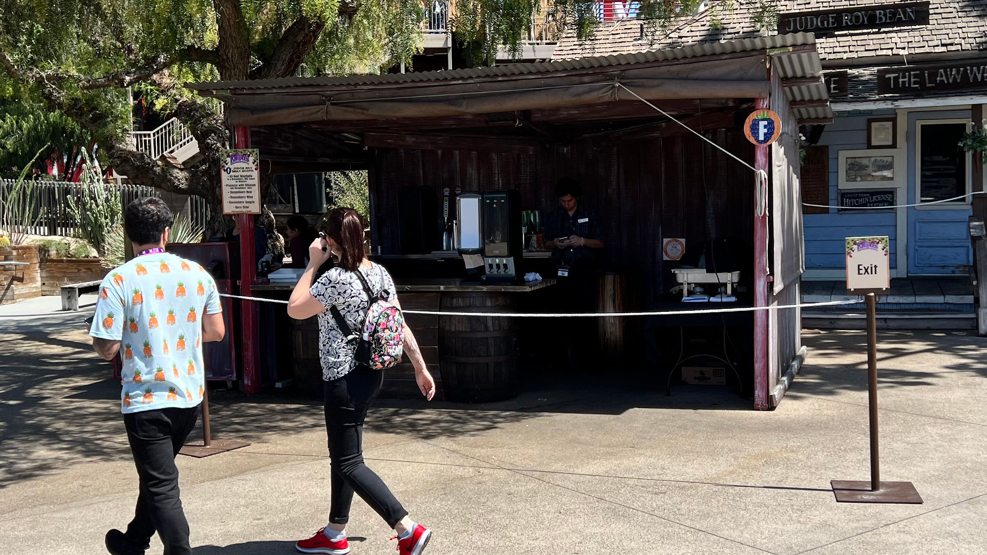 Knott's Berry Farm Judge Roy Bean Booth