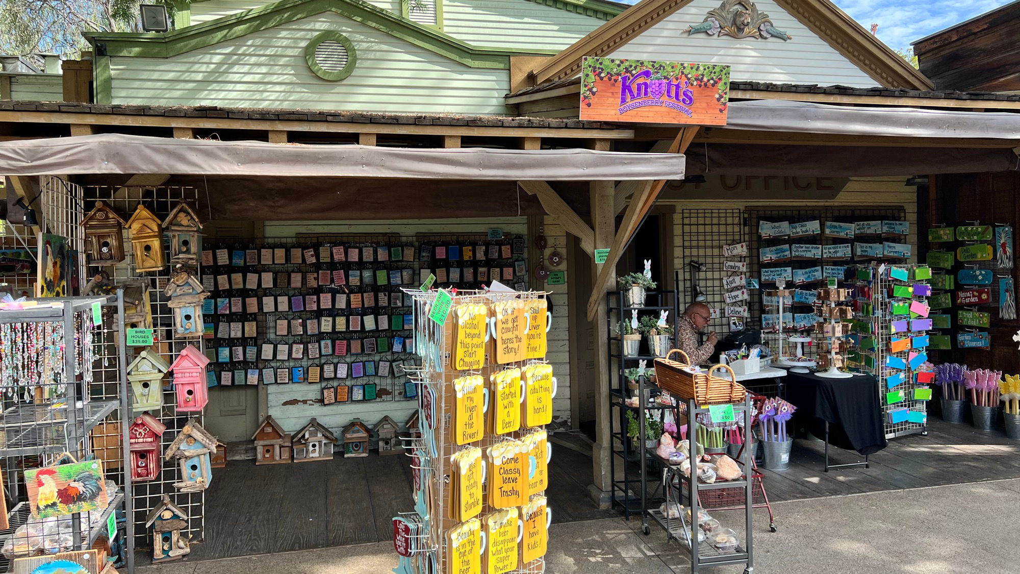 Boysenberry Festival Wood Signs Booth