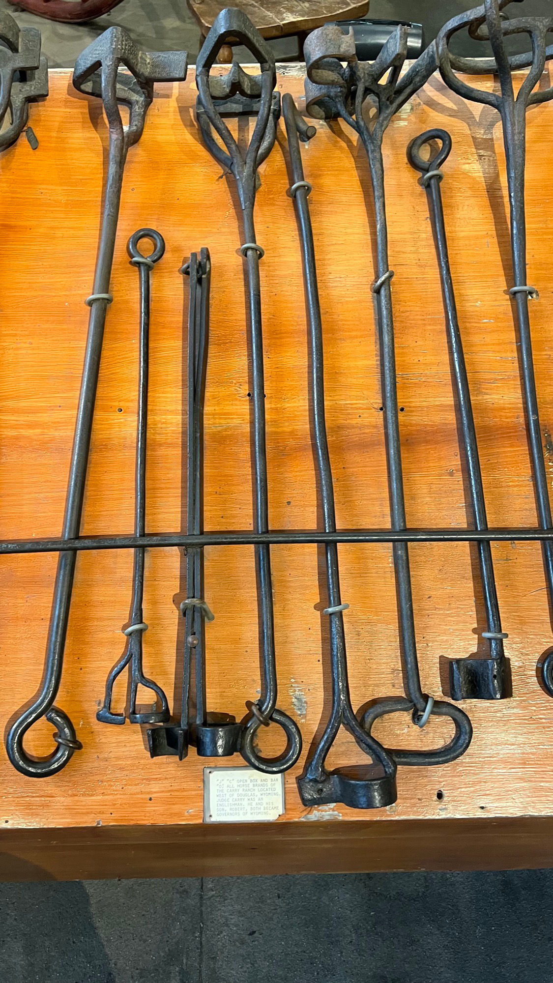 J C Open Box and Bar O Branding Irons J C Open Box and Bar O