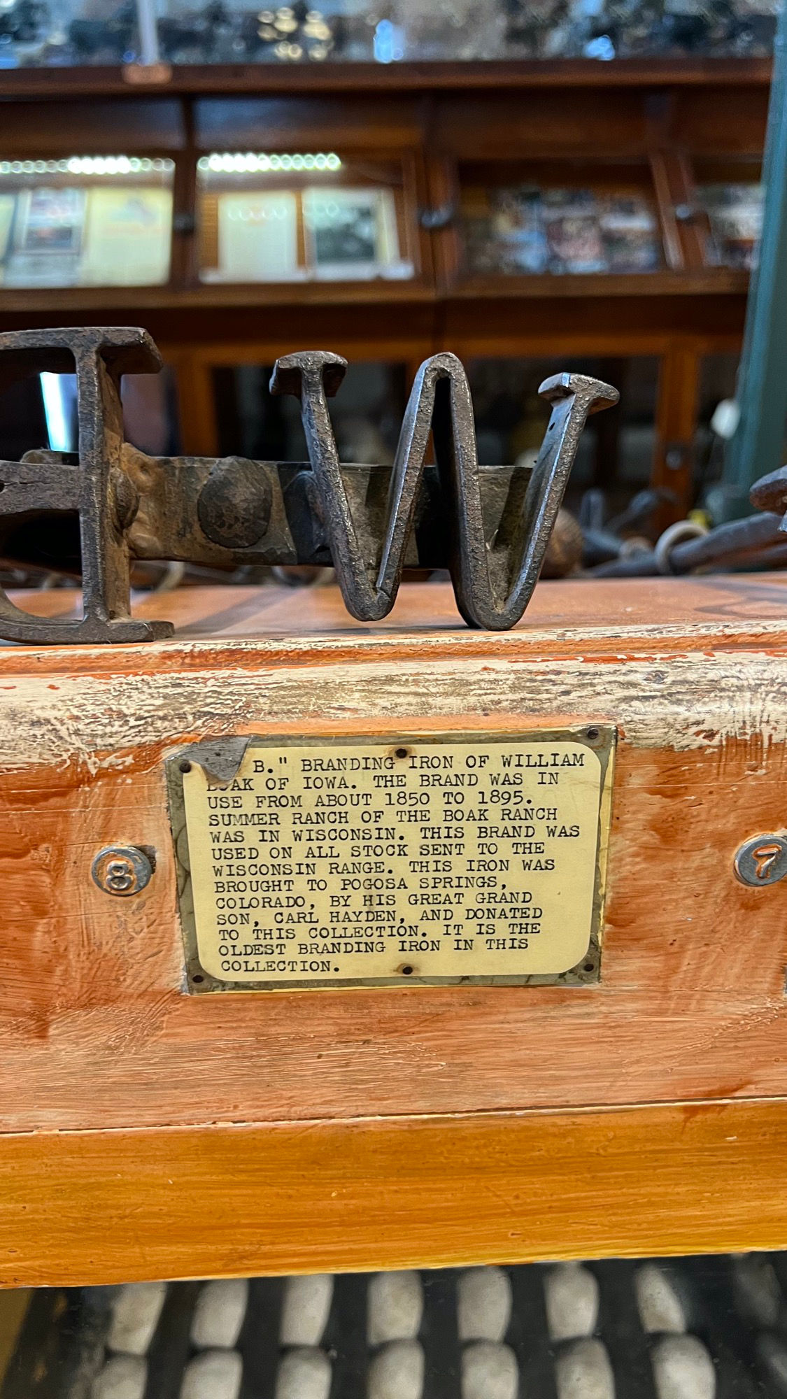 WB Branding Irons WB