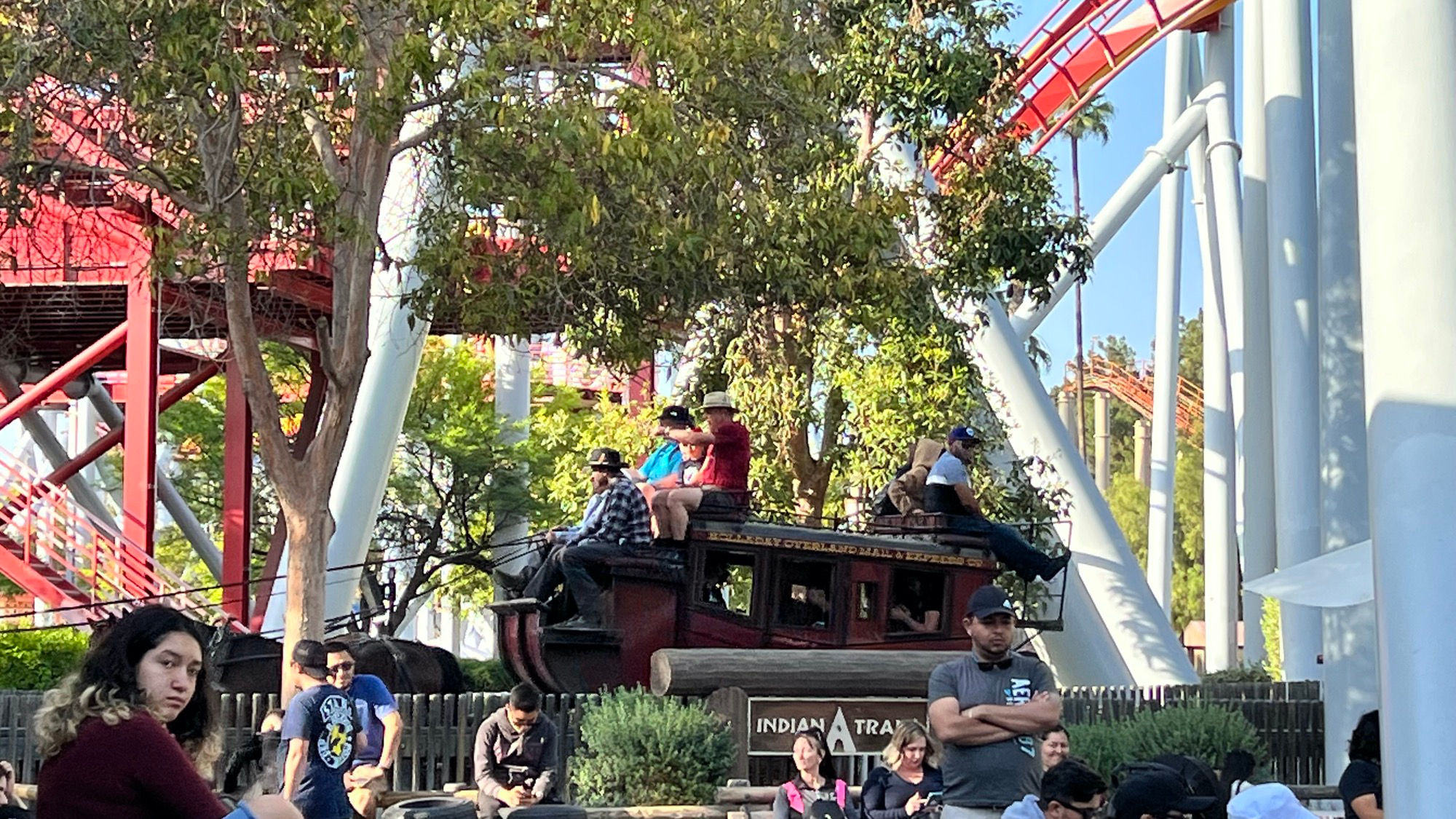 Butterfield Stagecoach riding by Indian Trails Stage