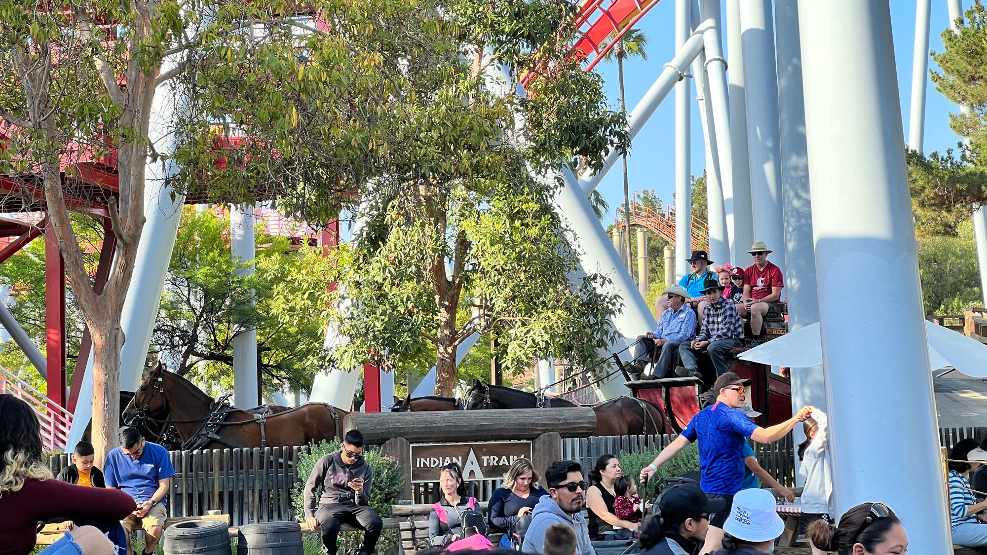 Butterfield Stagecoach riding by Indian Trails Stage