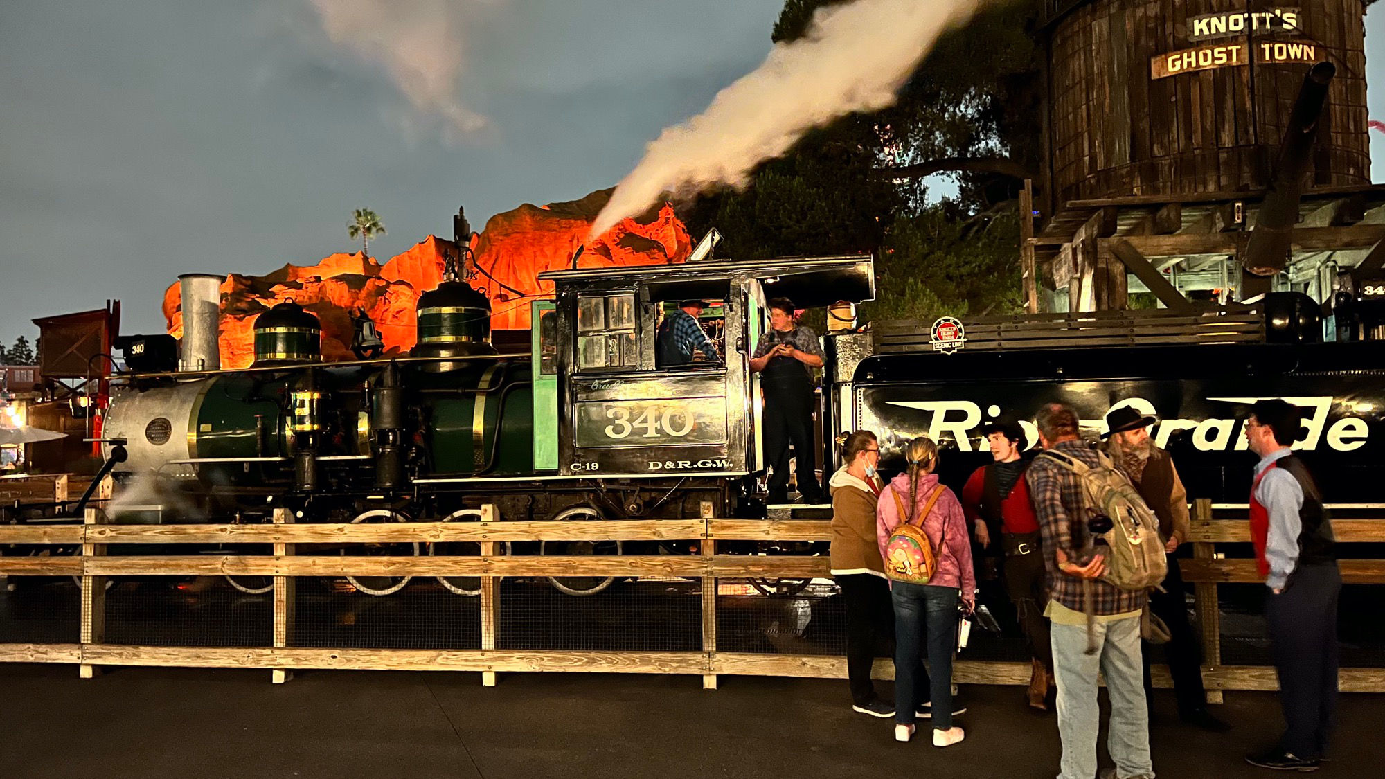 Calico Railroad at Night Calico Railroad at Night