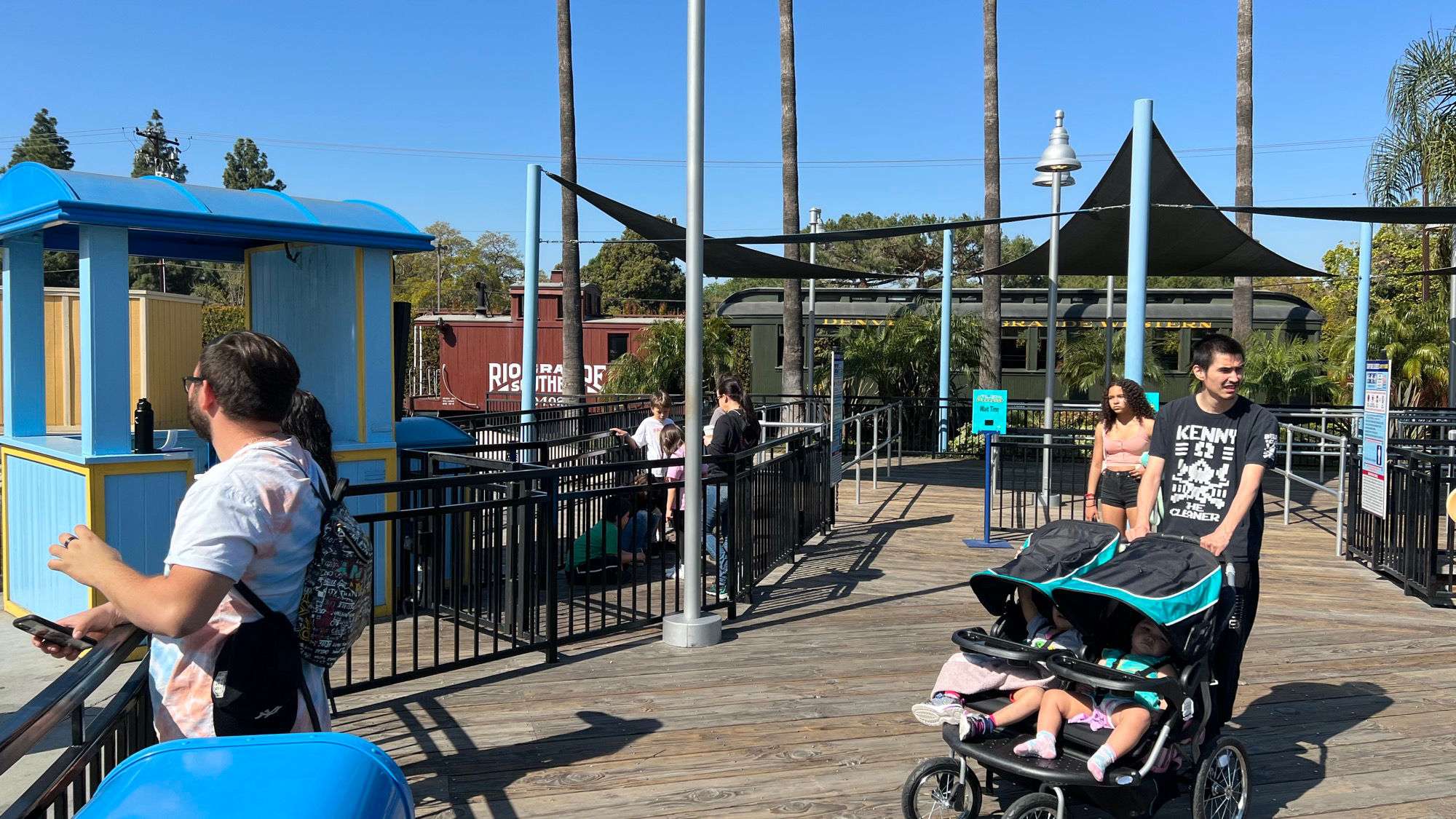 Calico Railroad from the Boardwalk Pier Calico Railroad from the Boardwalk Pier