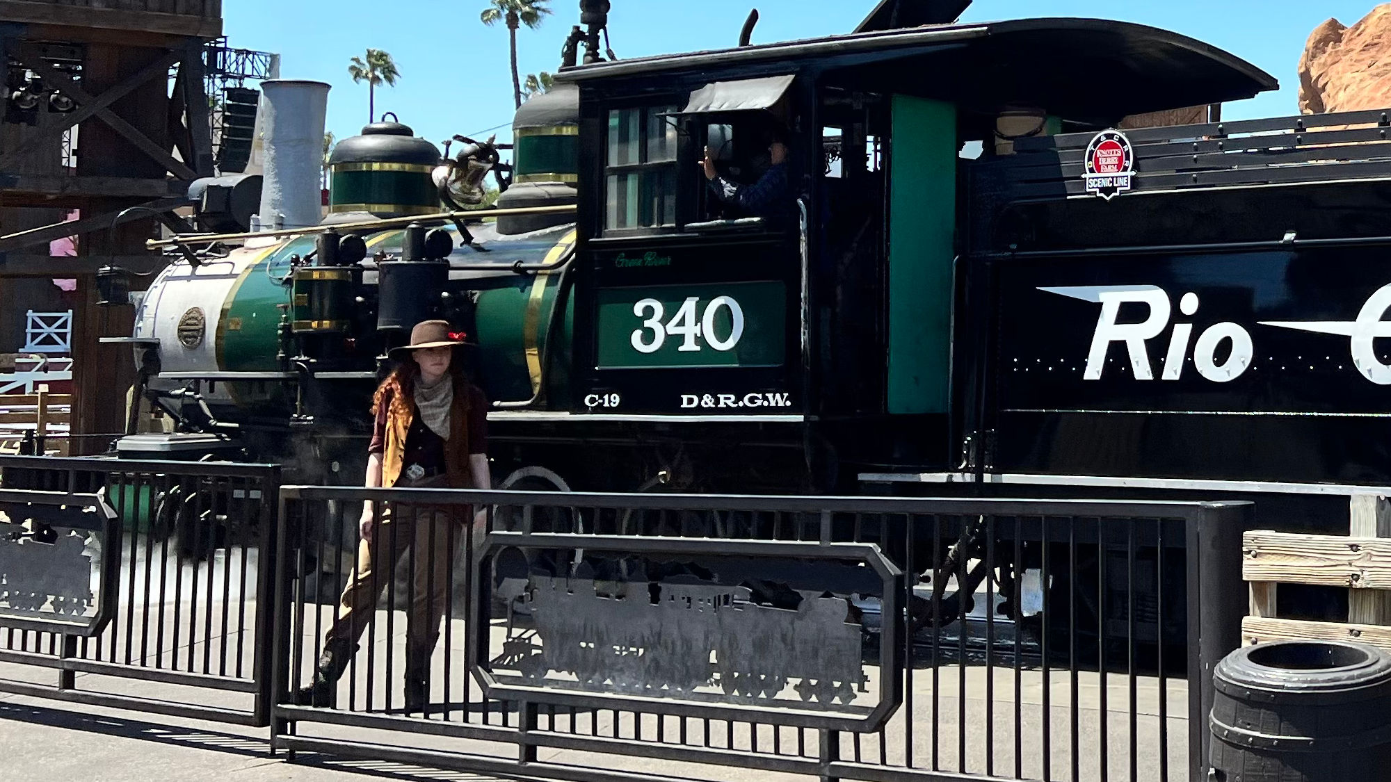 Cowgirl Calico Railroad Cowgirl