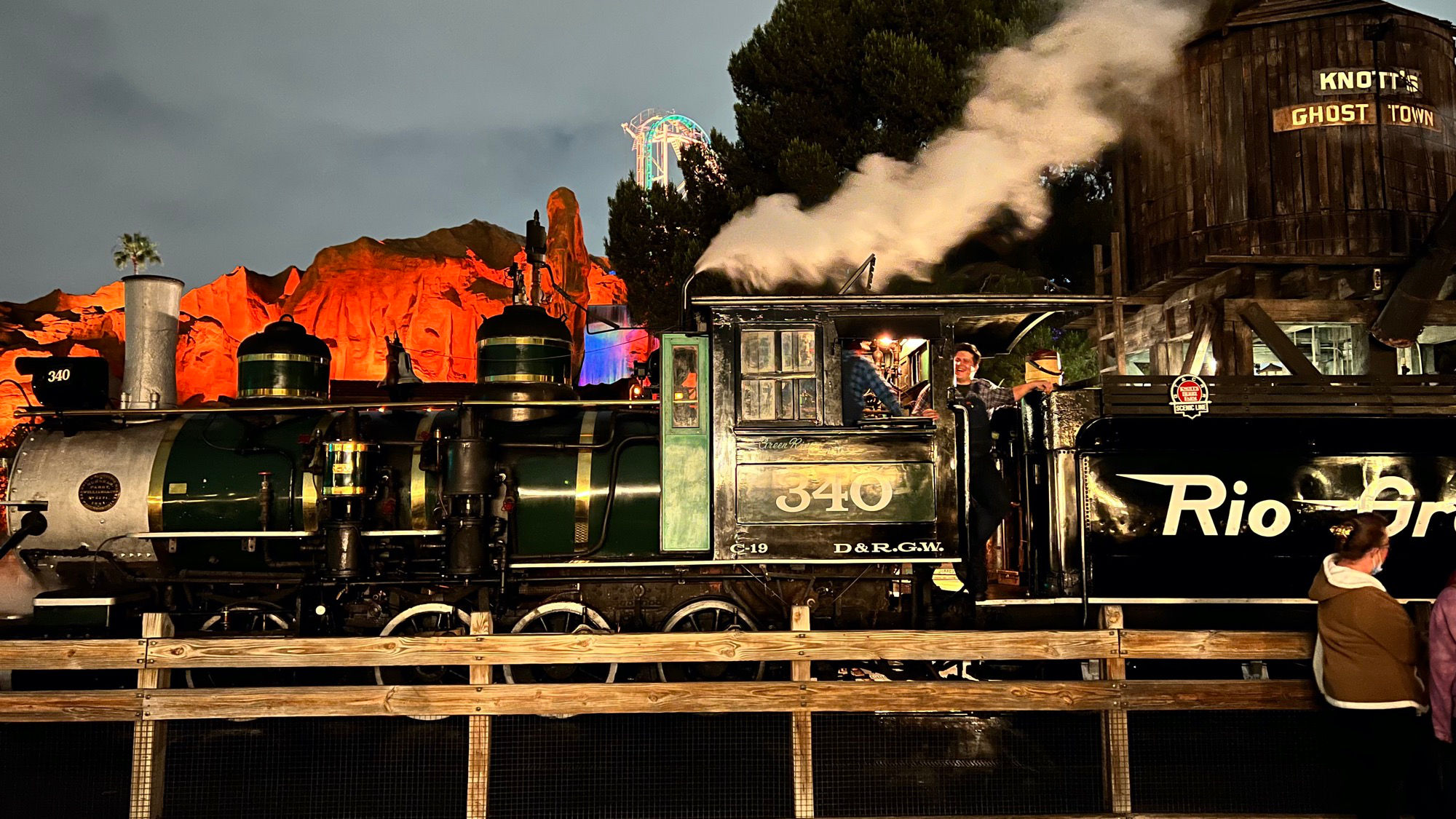 Calico Railroad at Night Calico Railroad at Night
