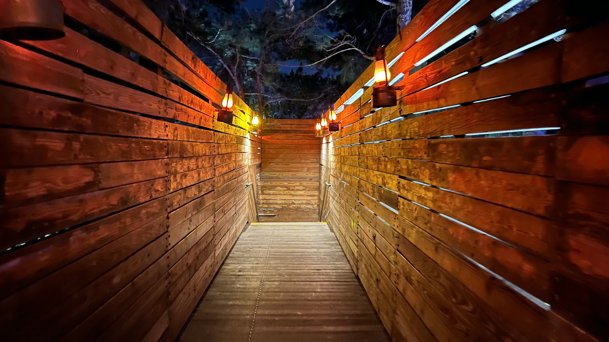 Calico River Rapids At Night