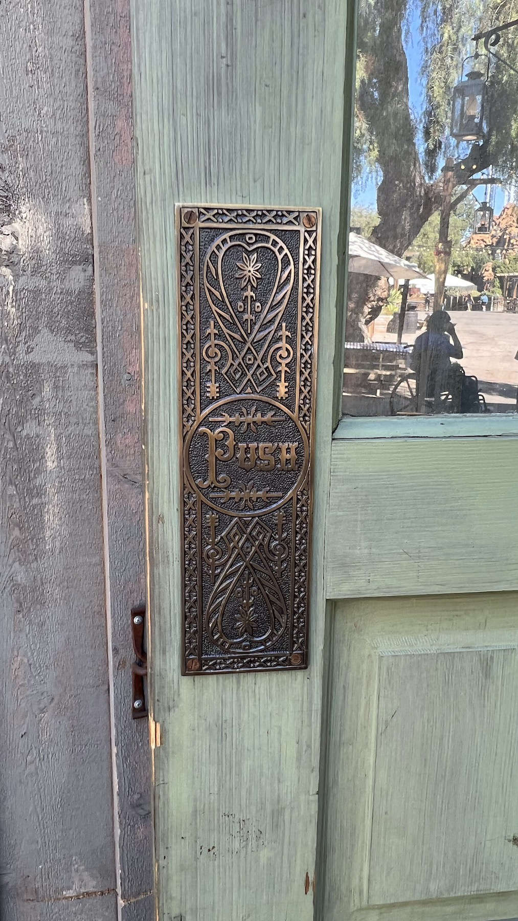 Calico Saloon Door Push Plate