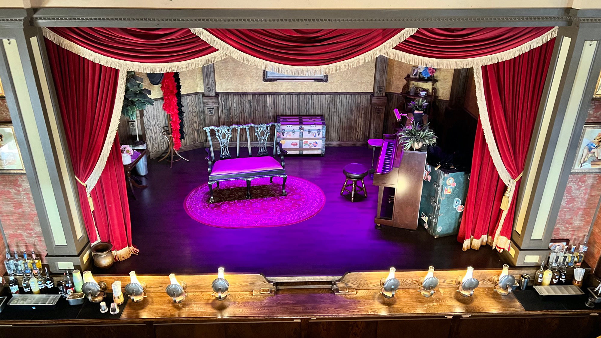 Calico Saloon Looking Down on Stage