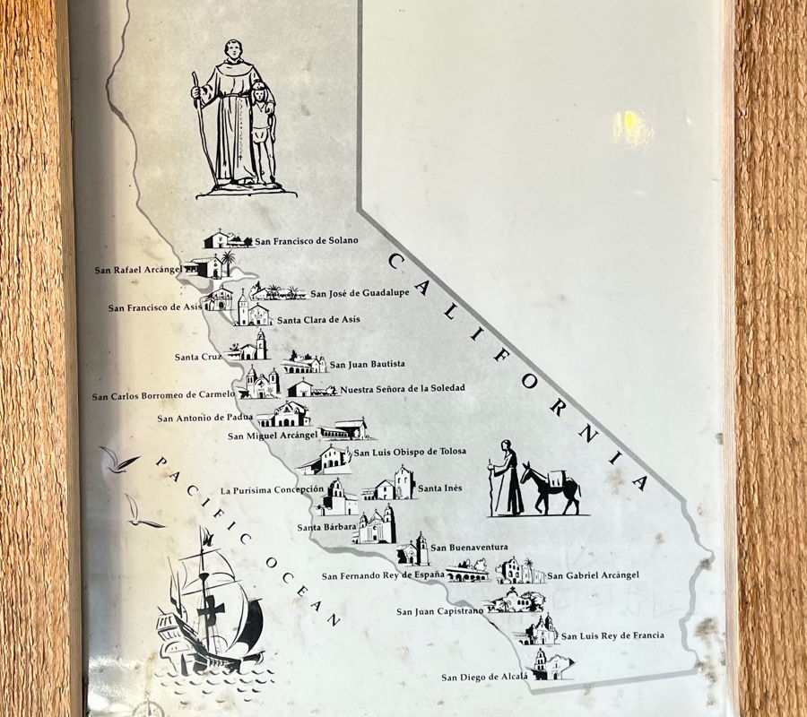 California Mission Map