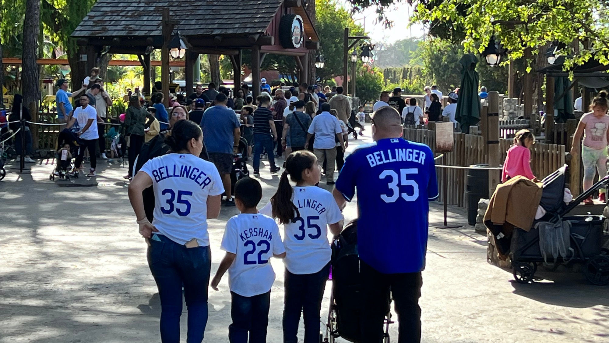 Dodger Fans Knott's Berry Farm Dodger Fans