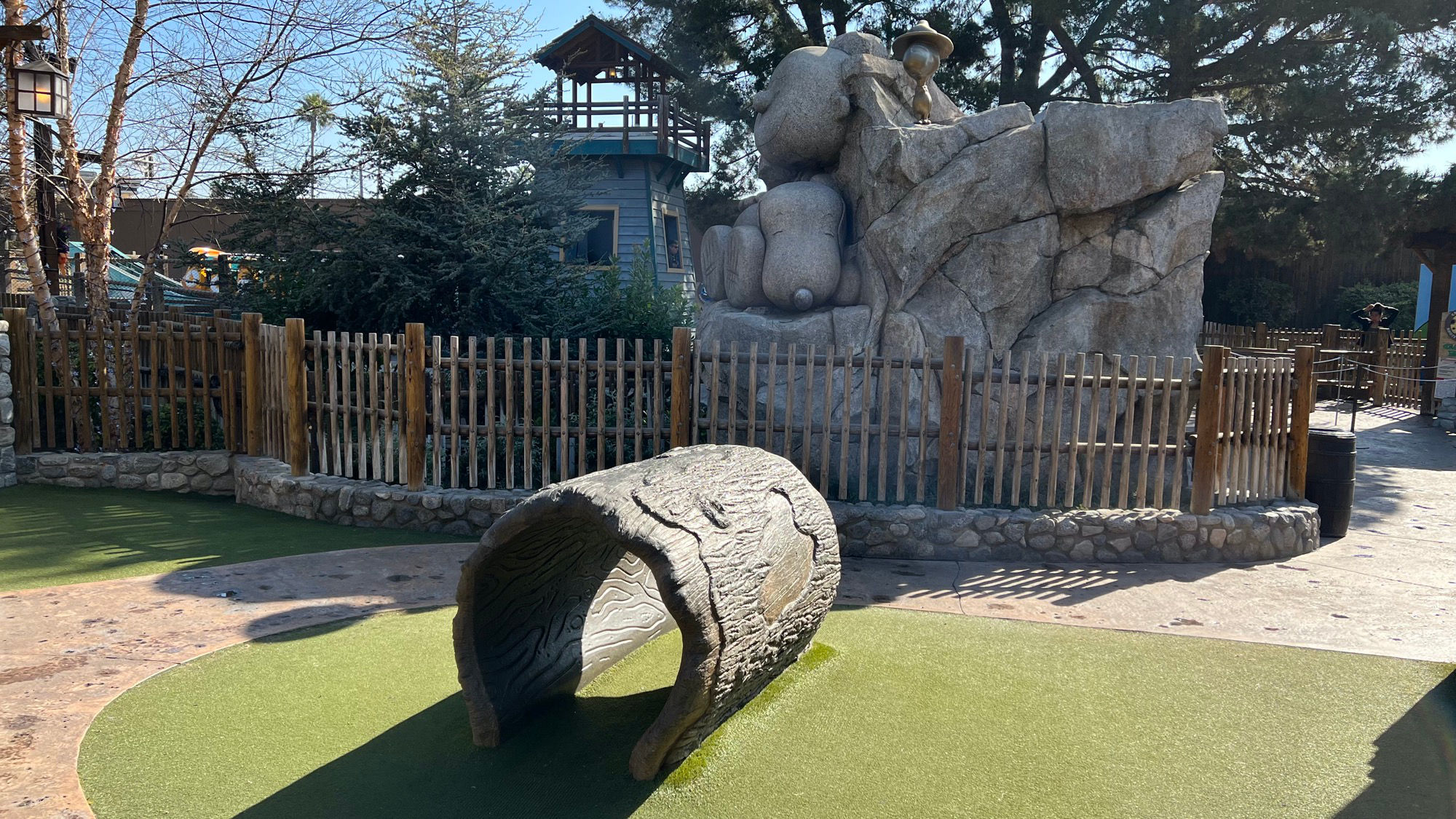 Camp Snoopy Play Area Log