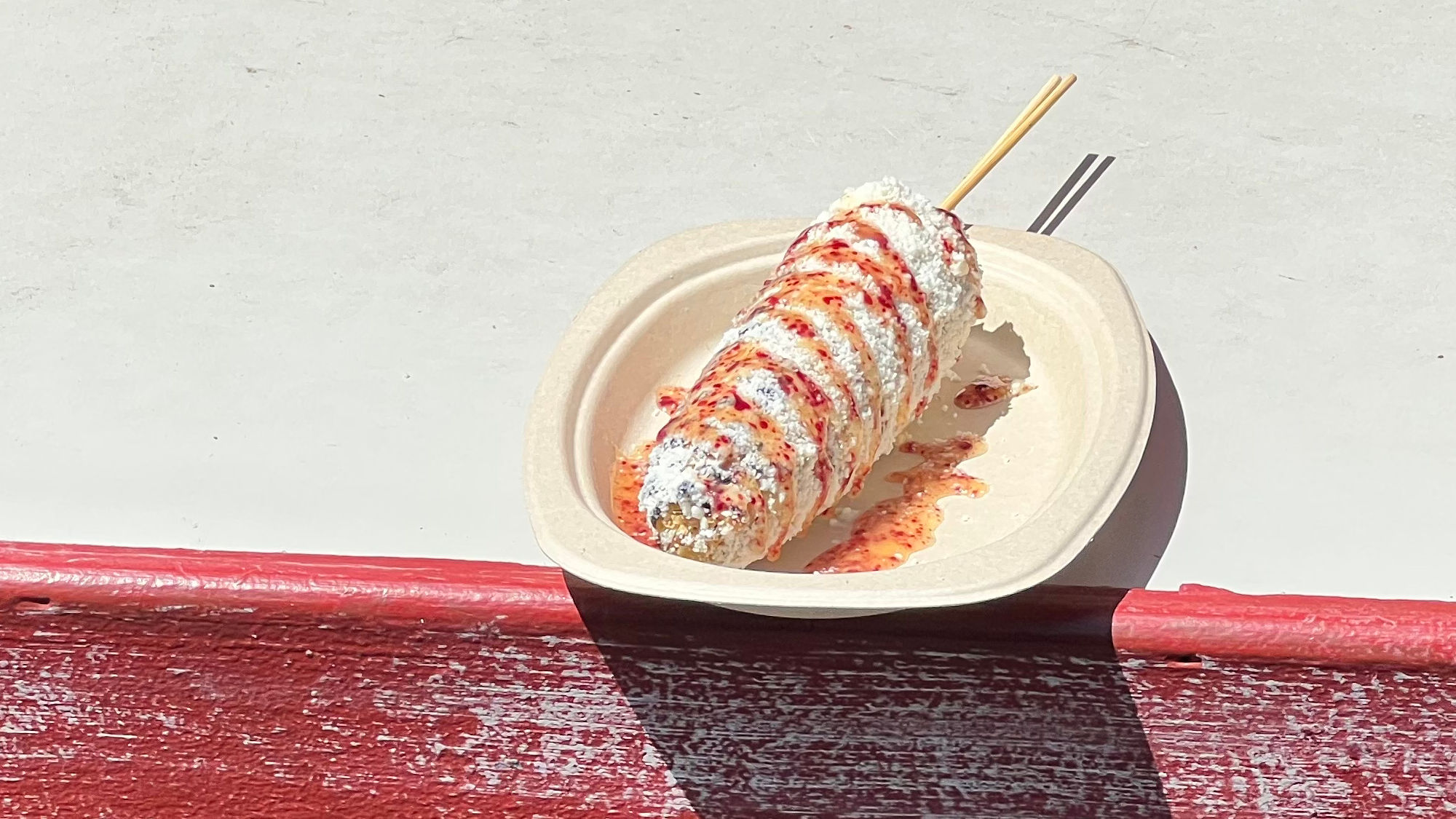 Elote Boysenberry Festival Chow House Booth Elote