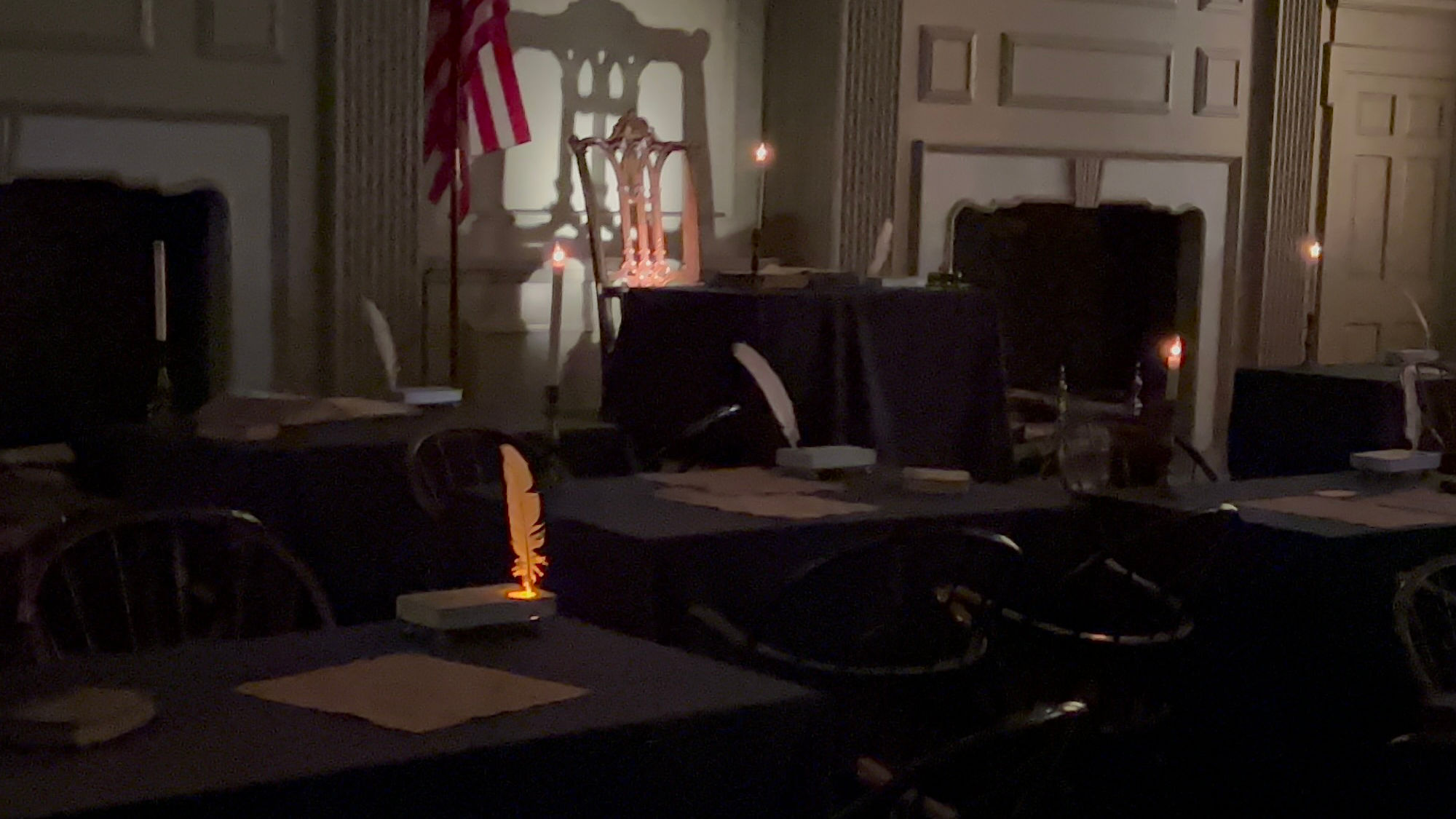 Independence Hall Feather Lit