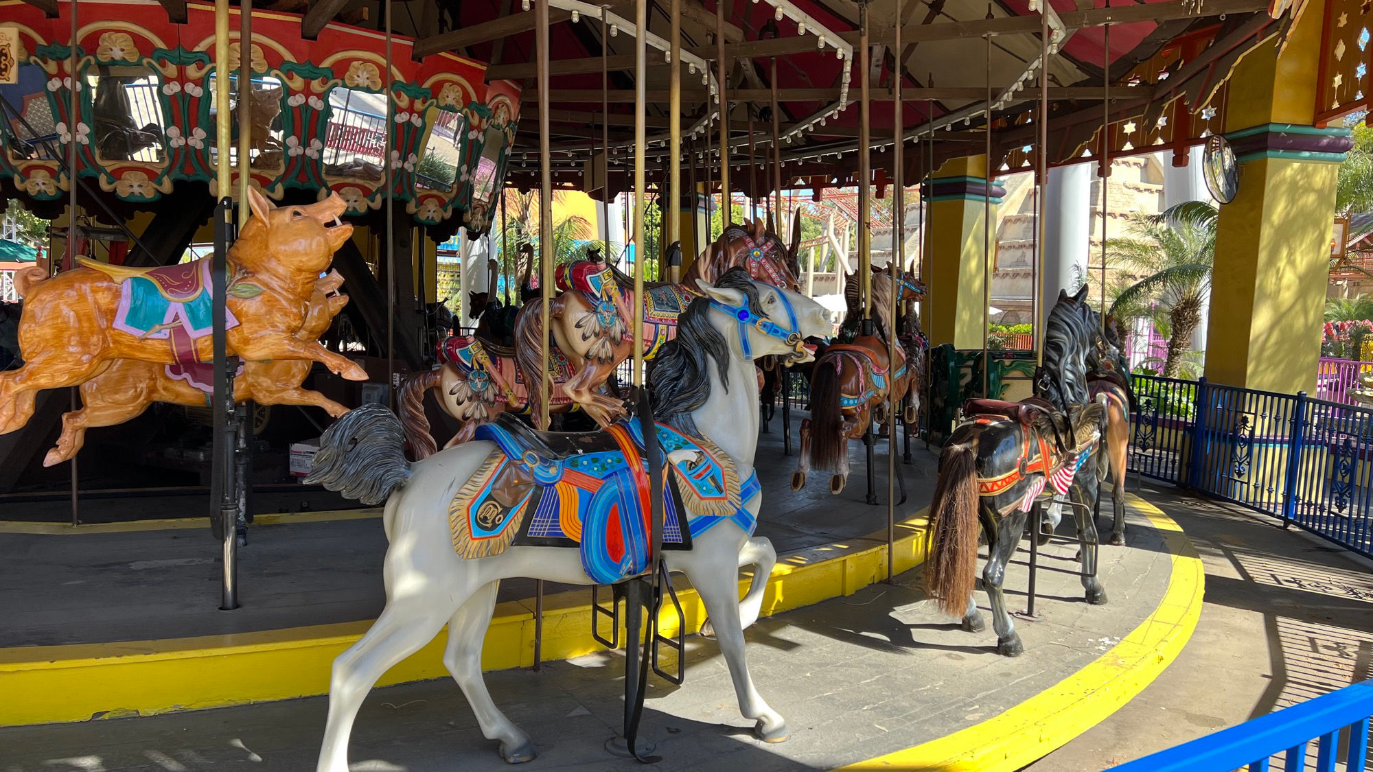 Merry Go Round Cowboys and Indians Horses