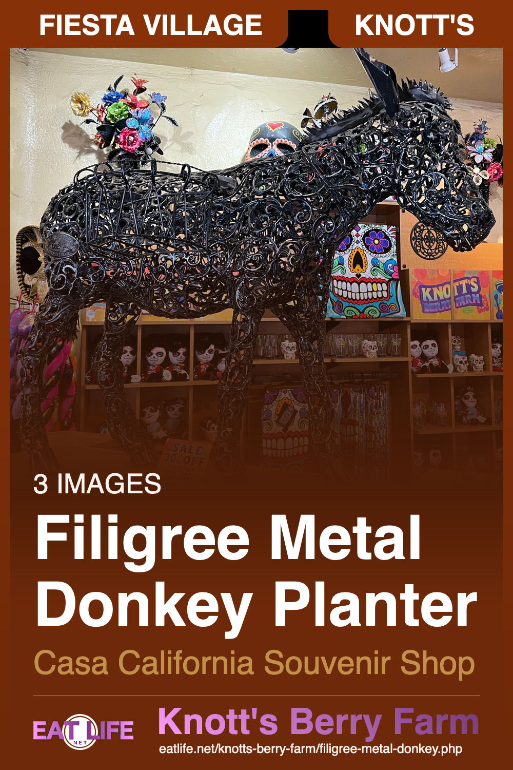 Filigree Metal Donkey