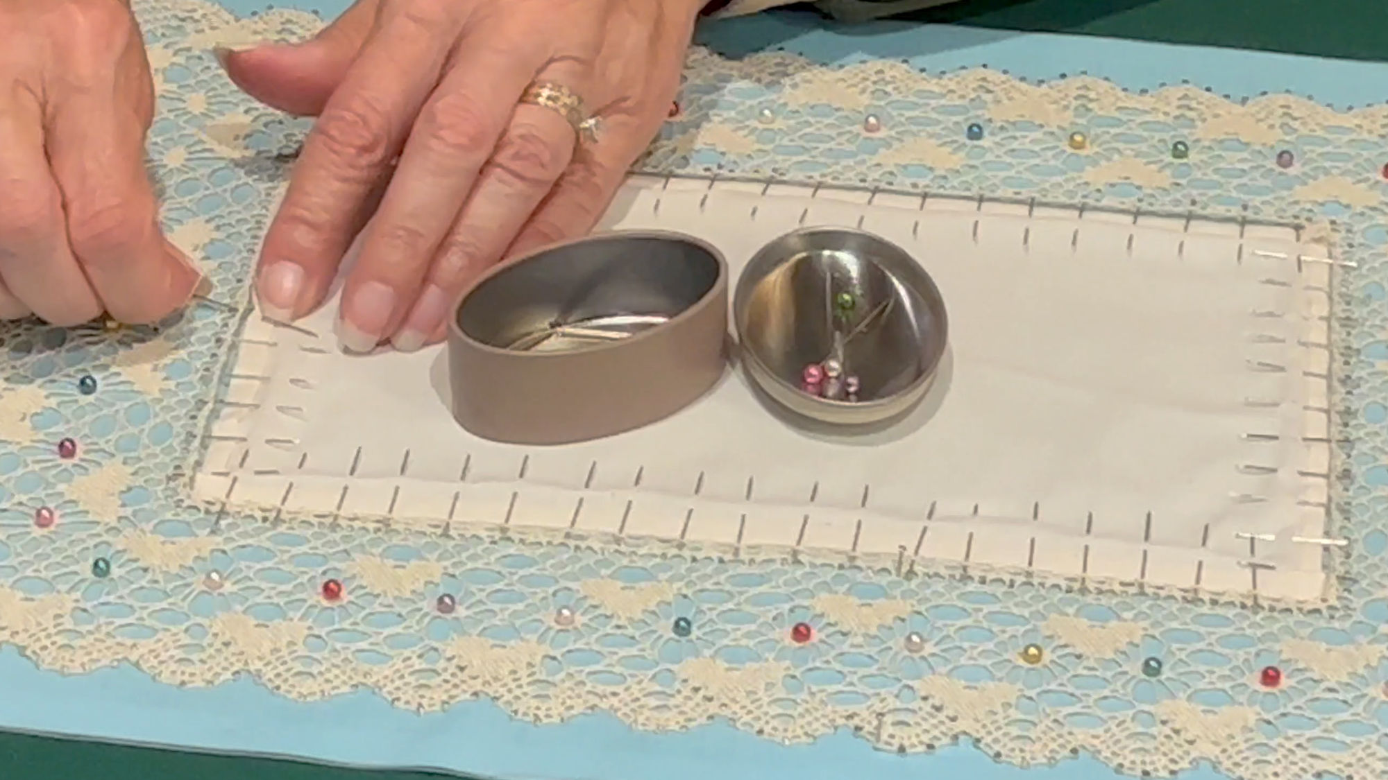 Sewing fabric into lace Gertie's Dress Shop Sewing fabric into lace