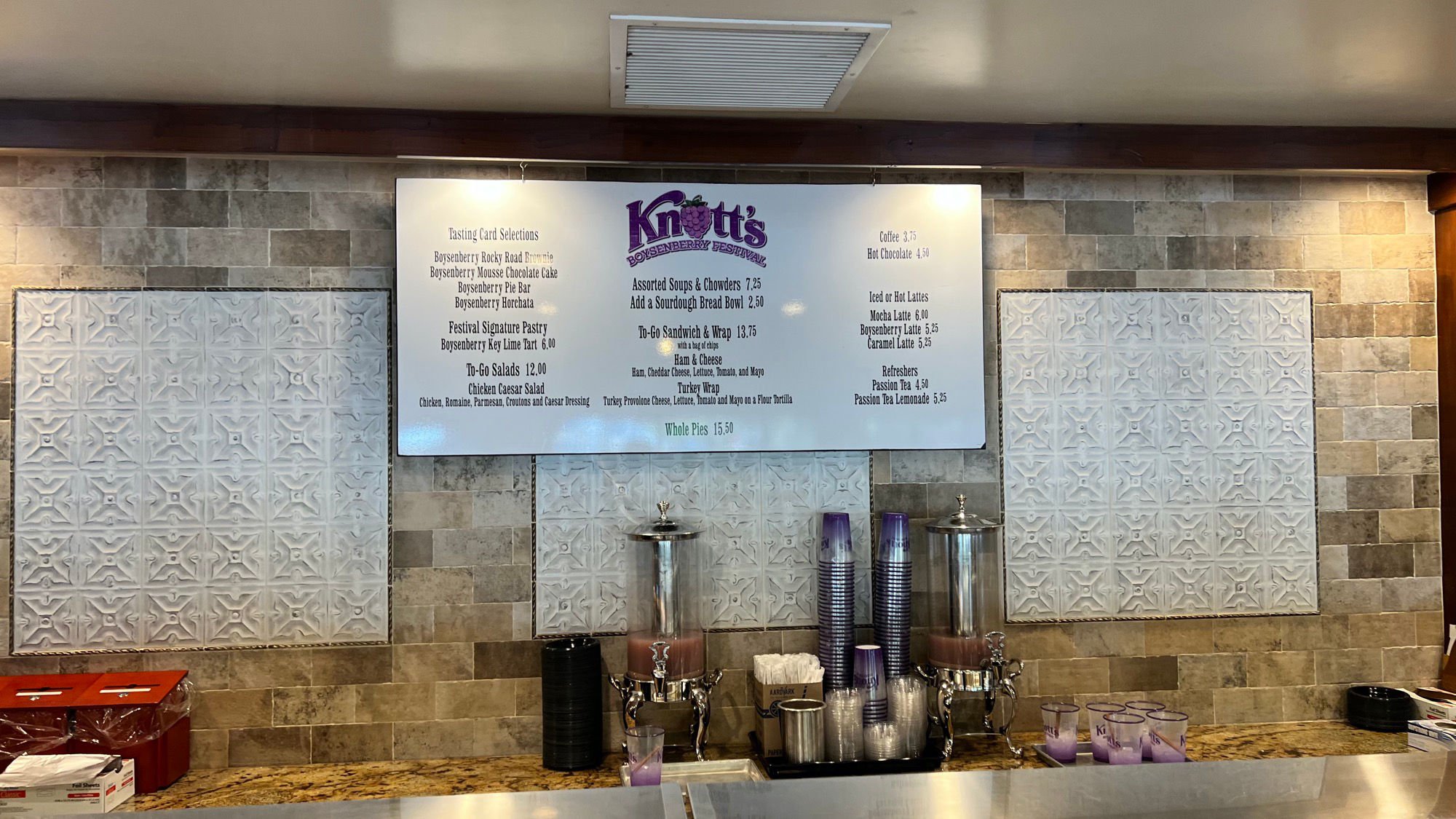 Menu Ghost Town Bakery Menu