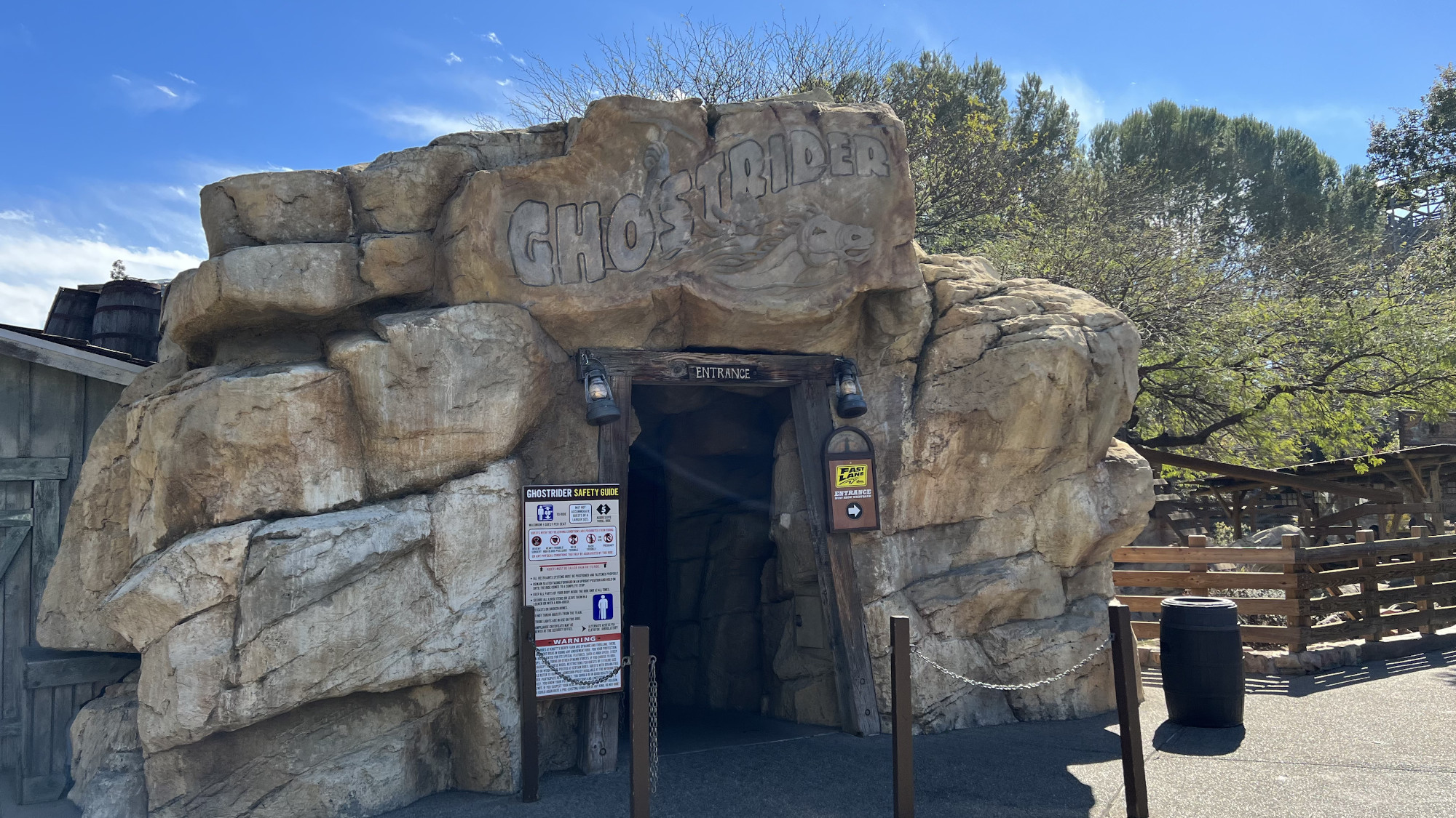 Ghost Town Ghostrider Entrance