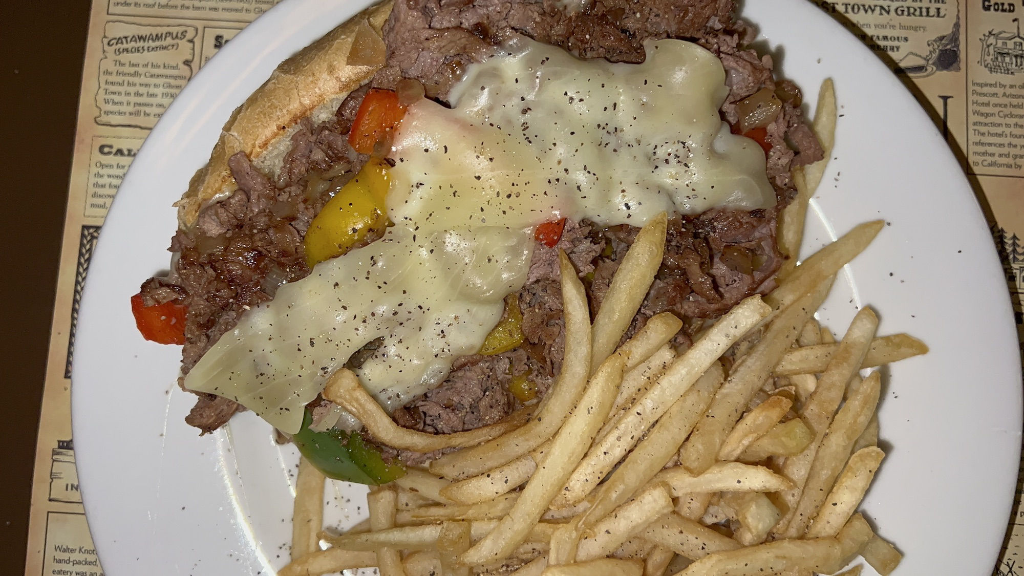 Ghost Town Grill Philly Cheesesteak