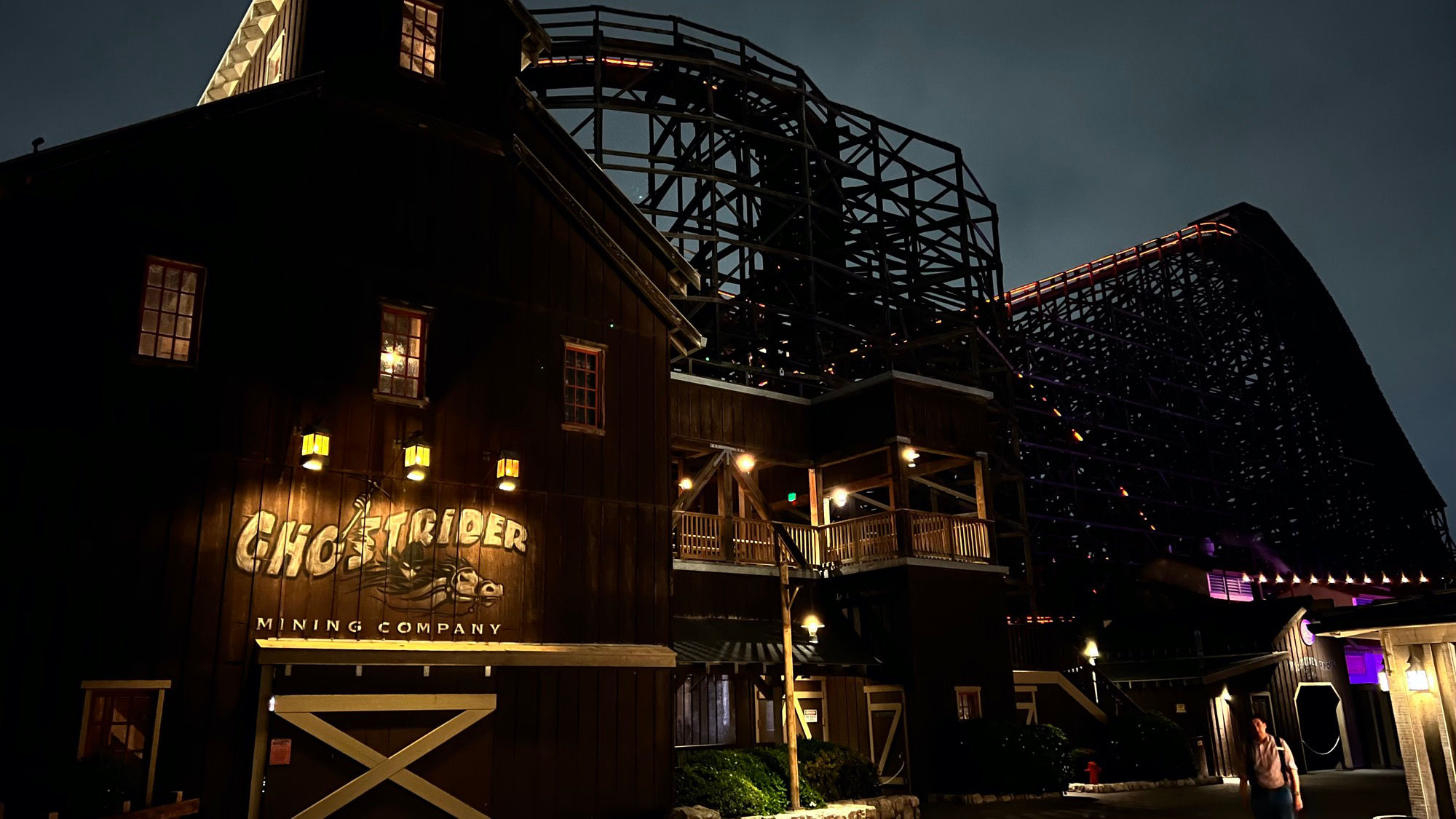 Ghostrider Building at Night