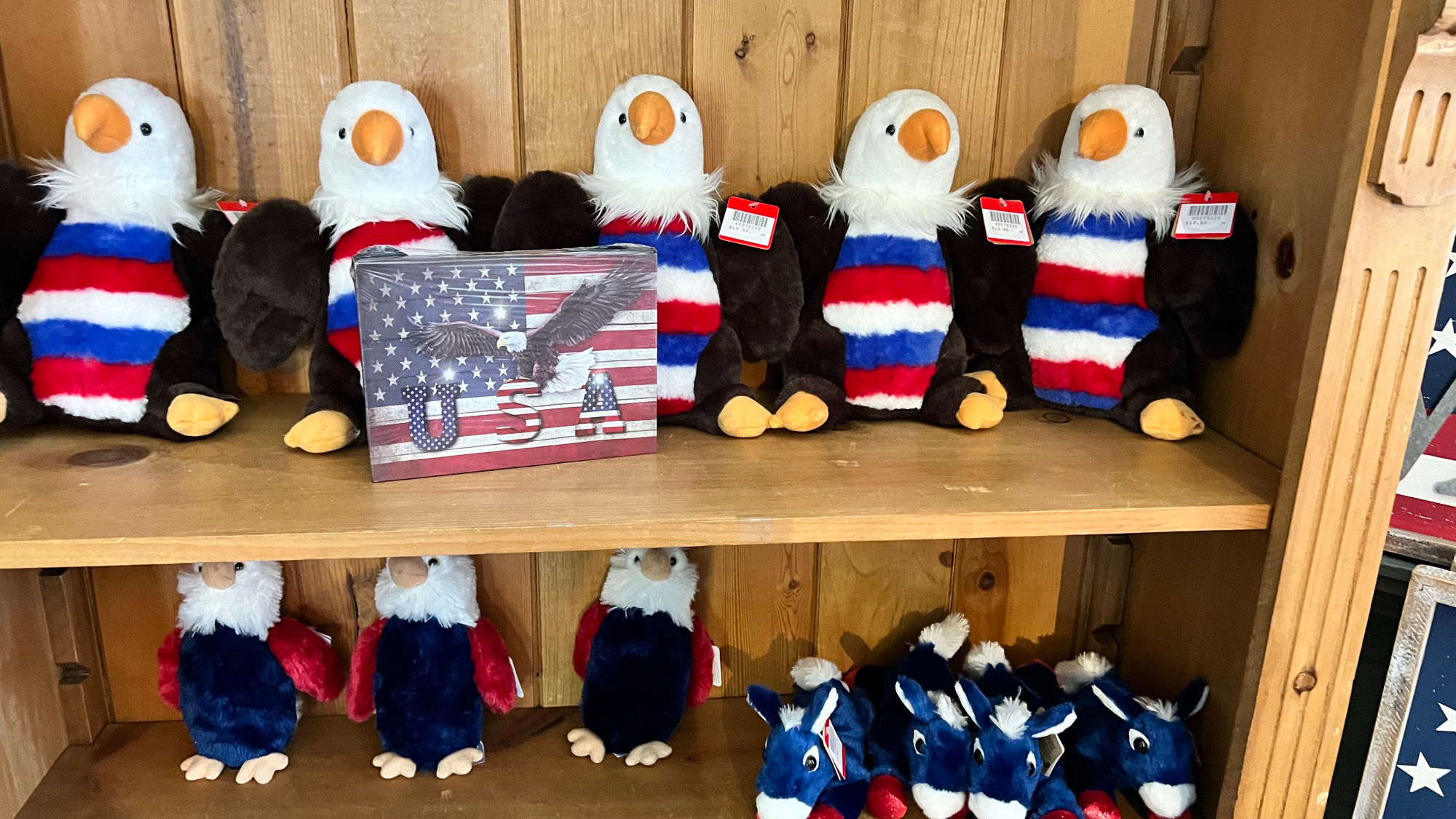 Independence Hall Gift Shop Eagle Plushies
