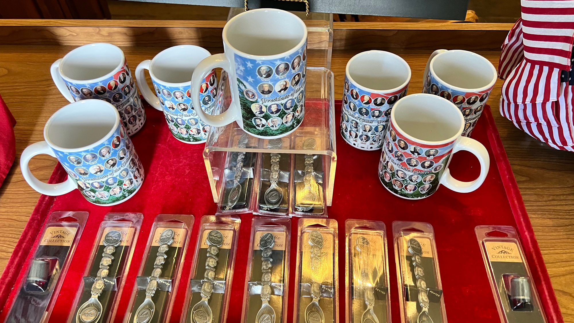Independence Hall Gift Shop Mugs Spoons