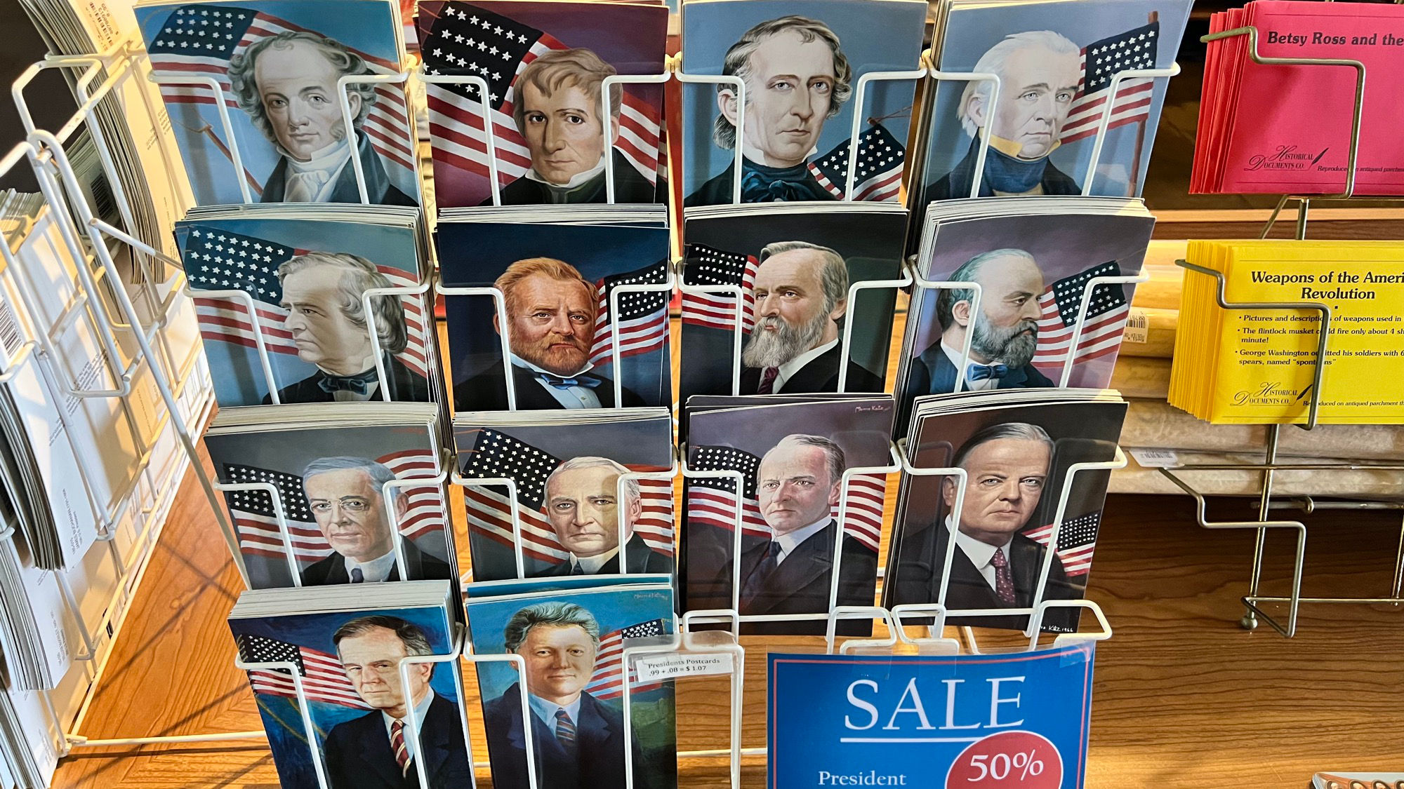 Independence Hall Gift Shop President Portrait Cards