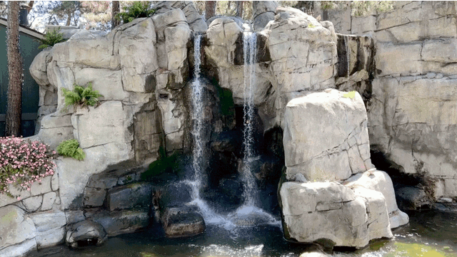 Grizzly Creek Lodge Pond Waterfall