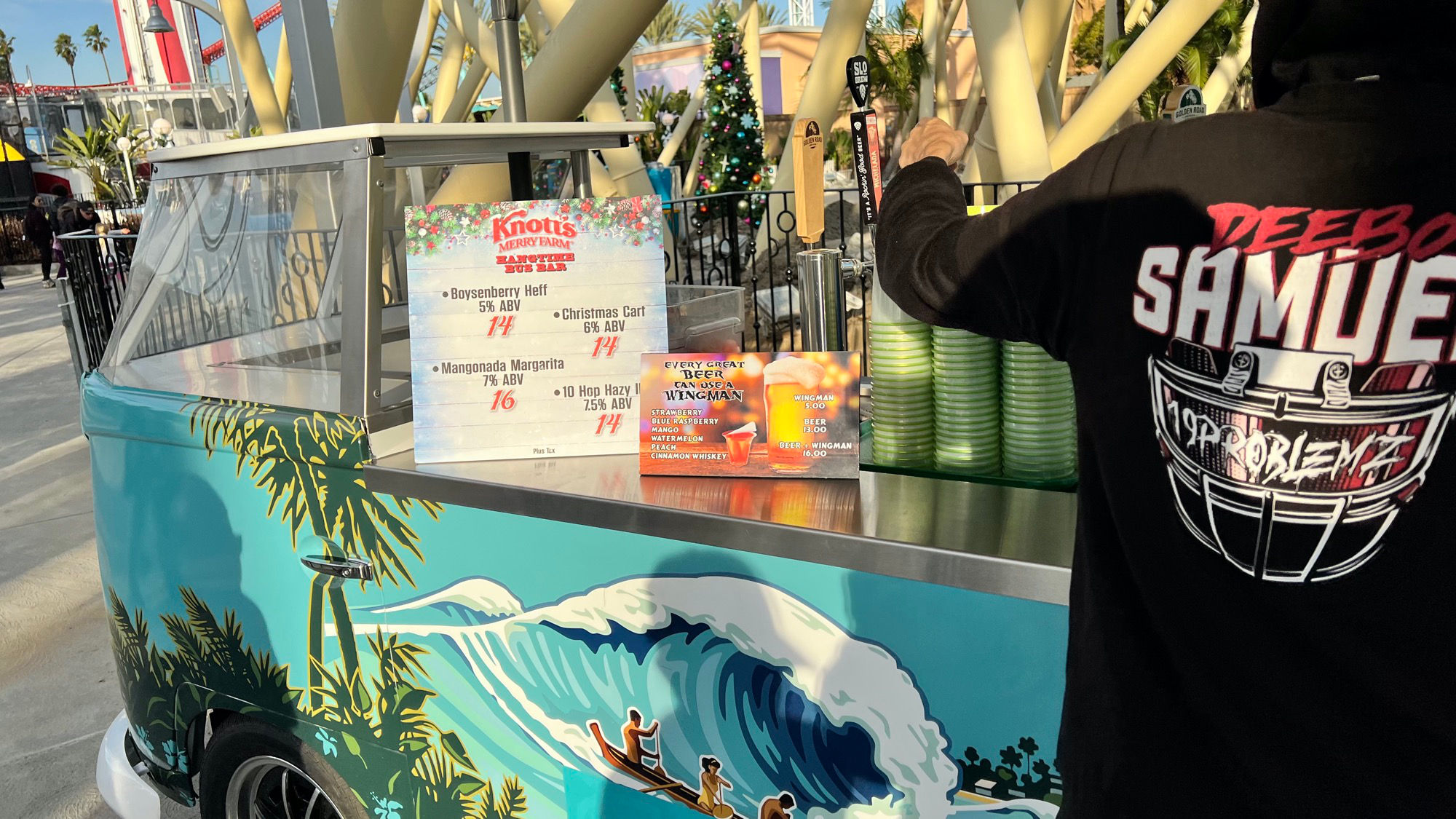 Hangtime Bus Bar Menu