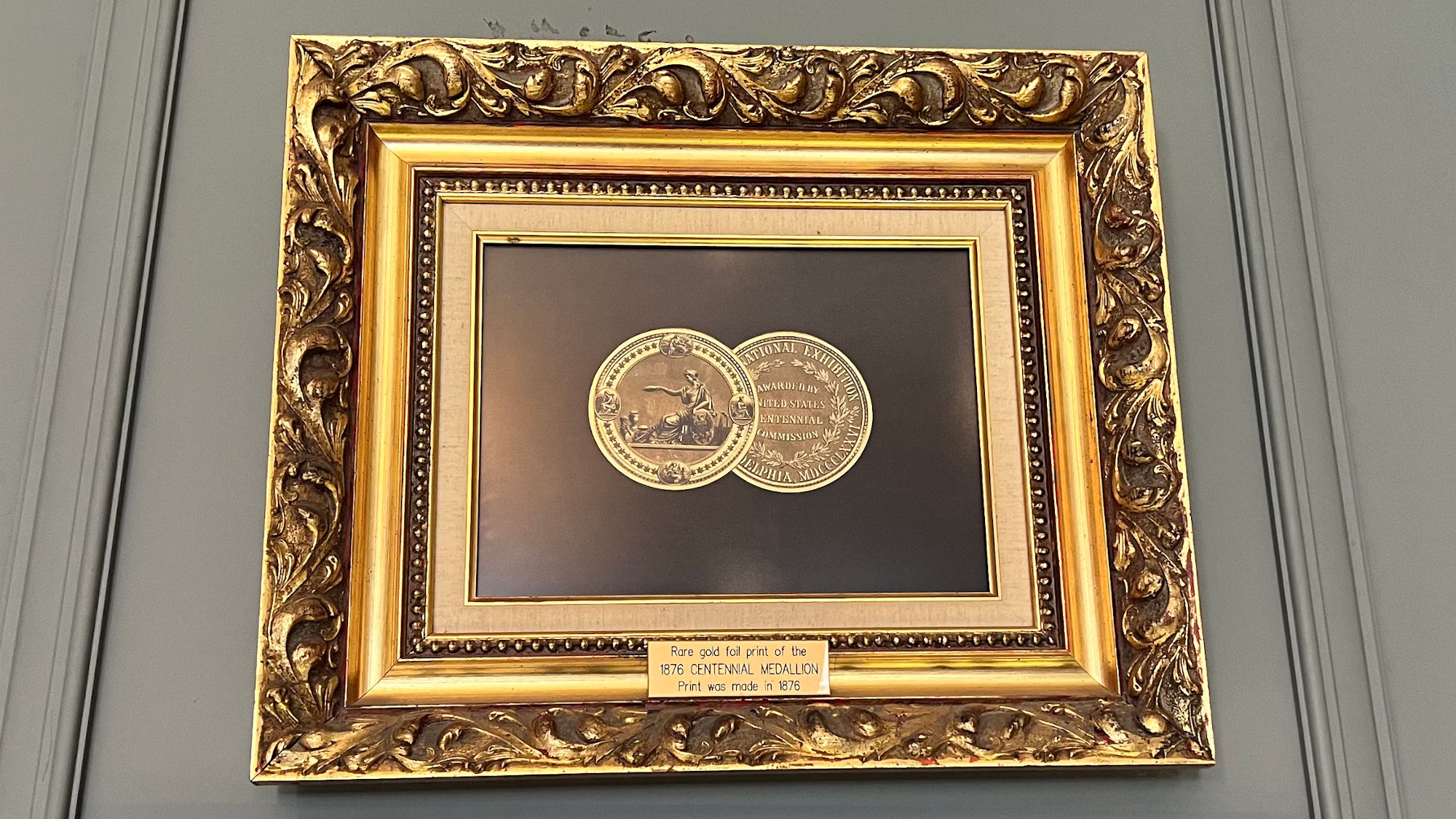 1876 Centennial Medallion Independence Hall Museum 1876 Centennial Medallion