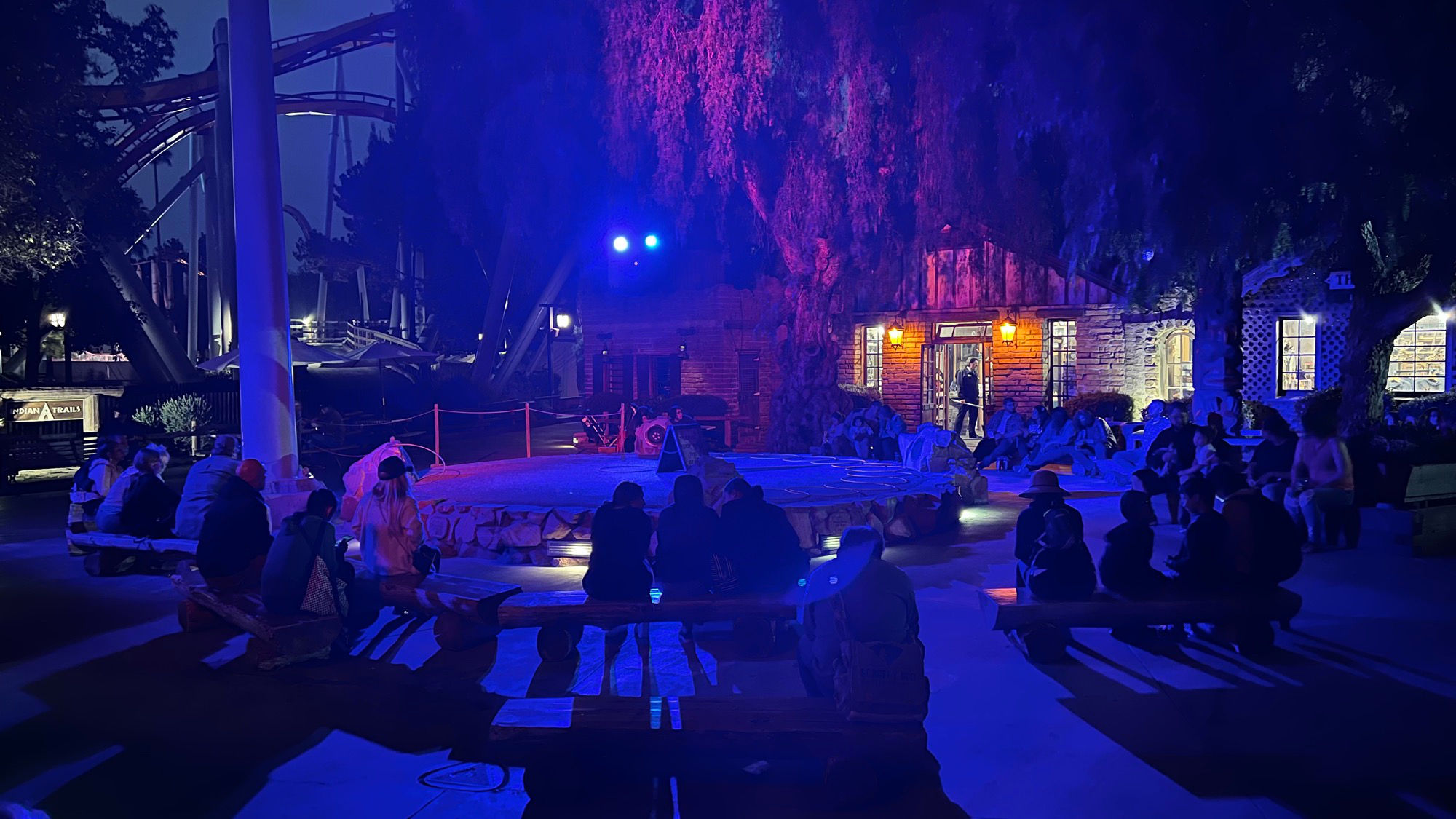 Indian Trails Stage at Night