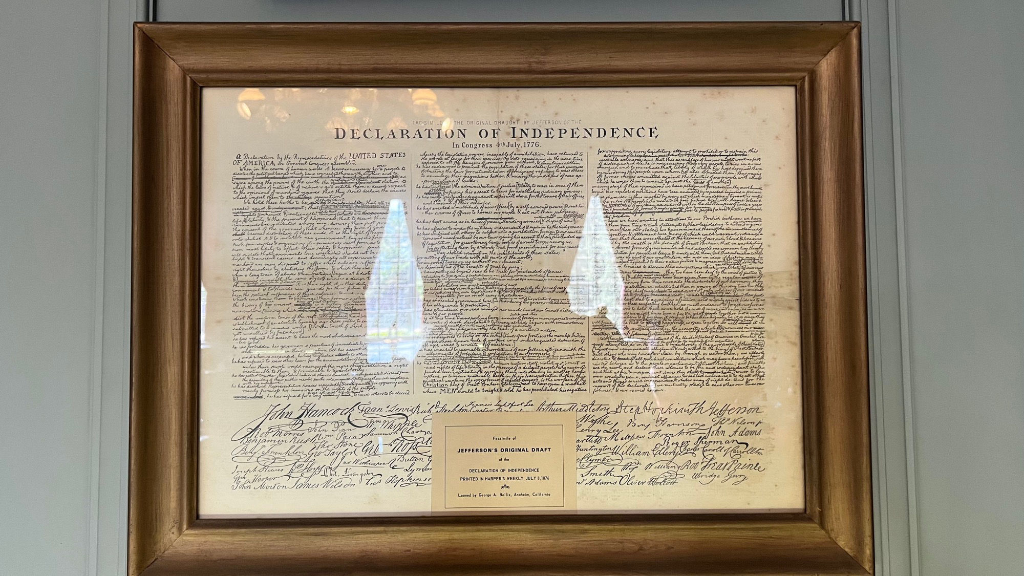 Independence Hall Museum Declaration of Independence