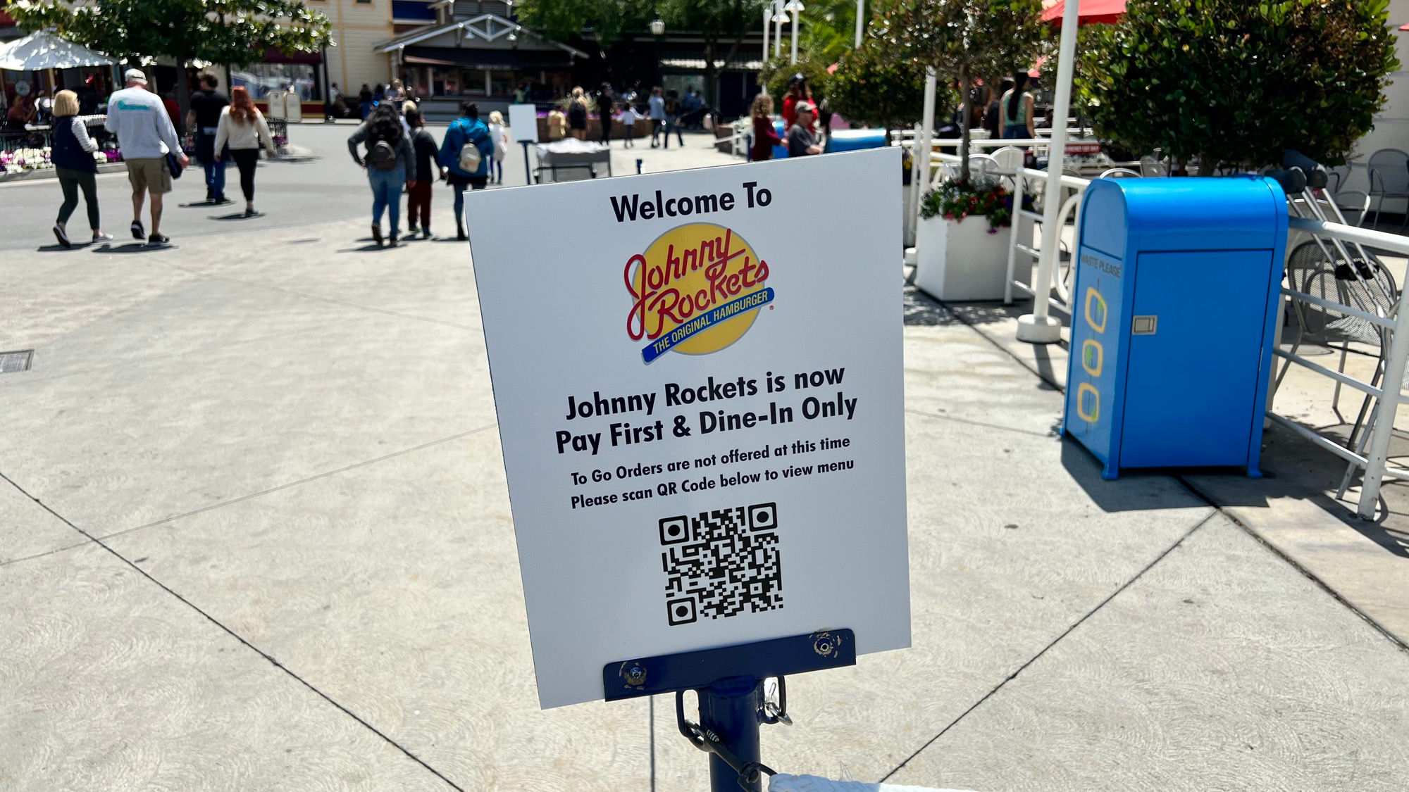 Johnny Rockets Pay First & Dine-In Only