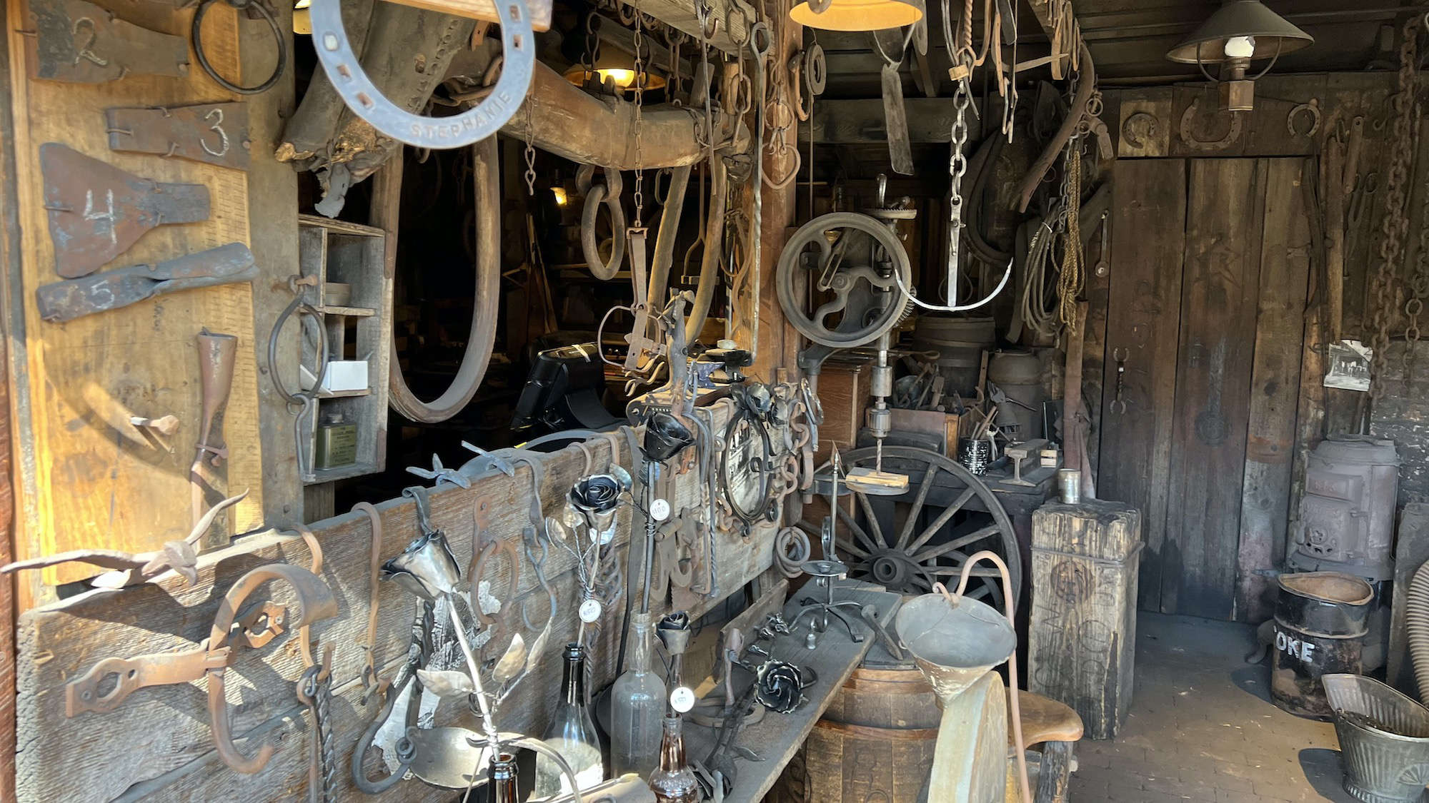 Knott's Berry Farm Blacksmith Inside