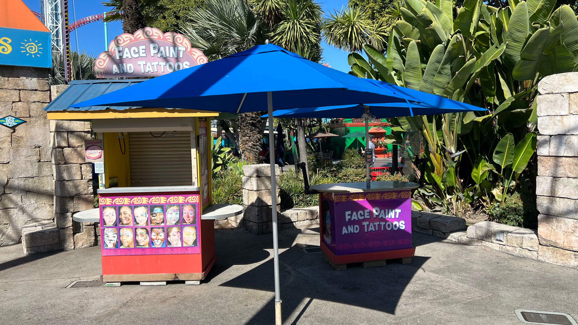 Knott's Berry Farm Face Paint and Tattoos