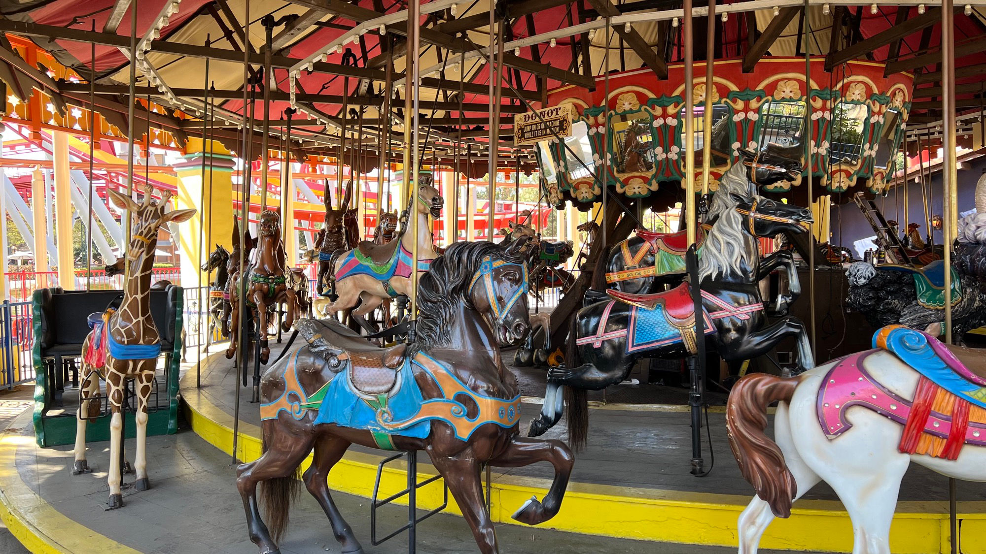 Merry Go Round Dark Brown Horse