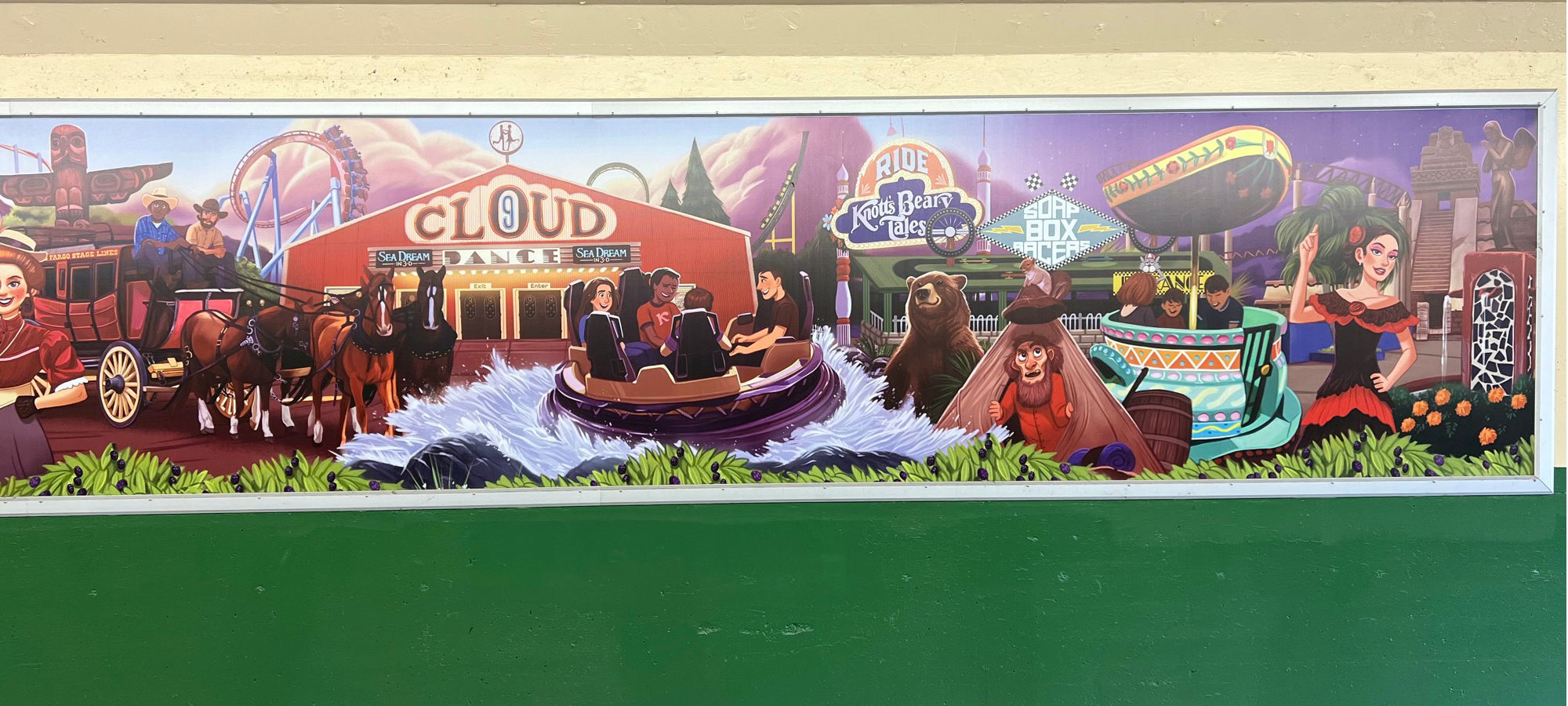 Knotts Berry Farm Entrance Tunnel Mural