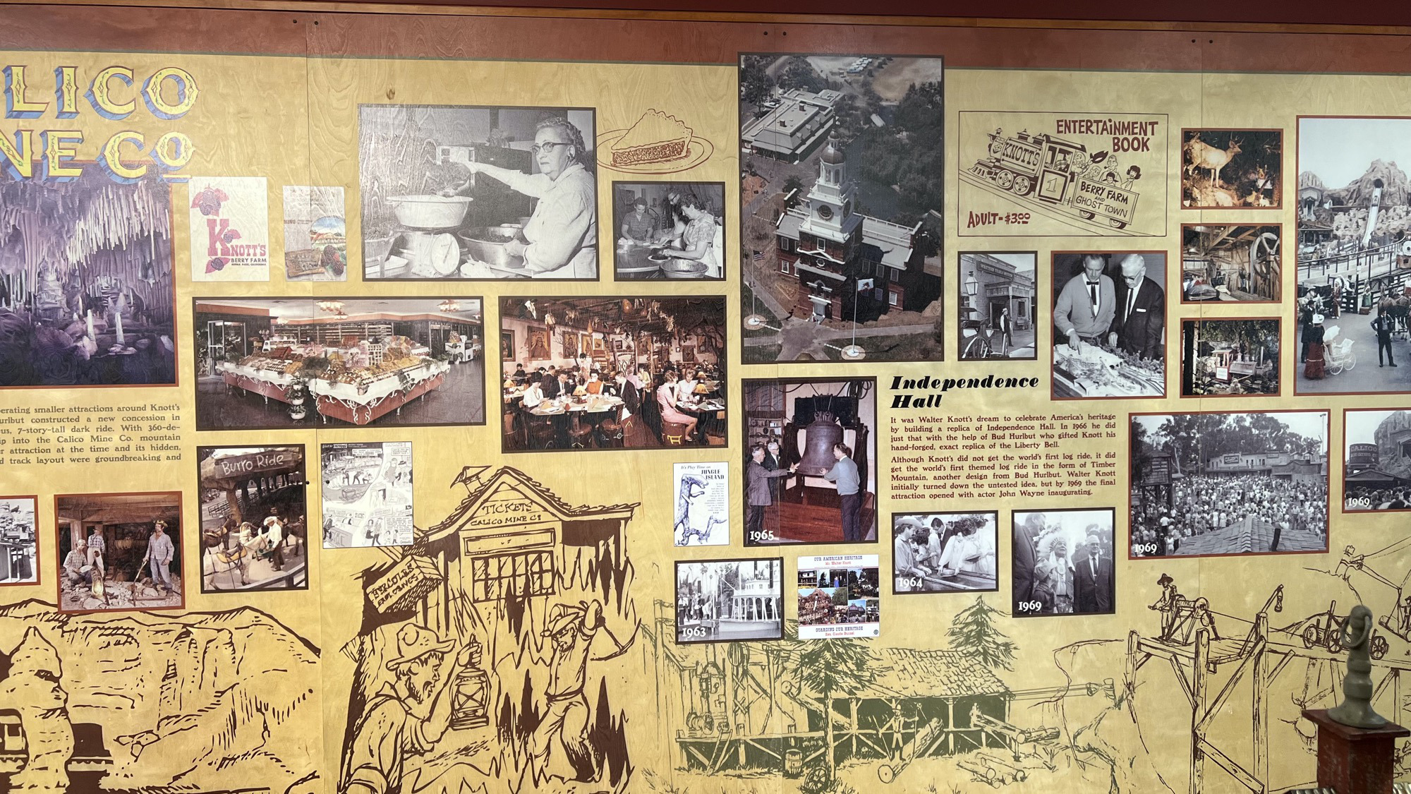 Knott's Berry Farm Timeline 1960s