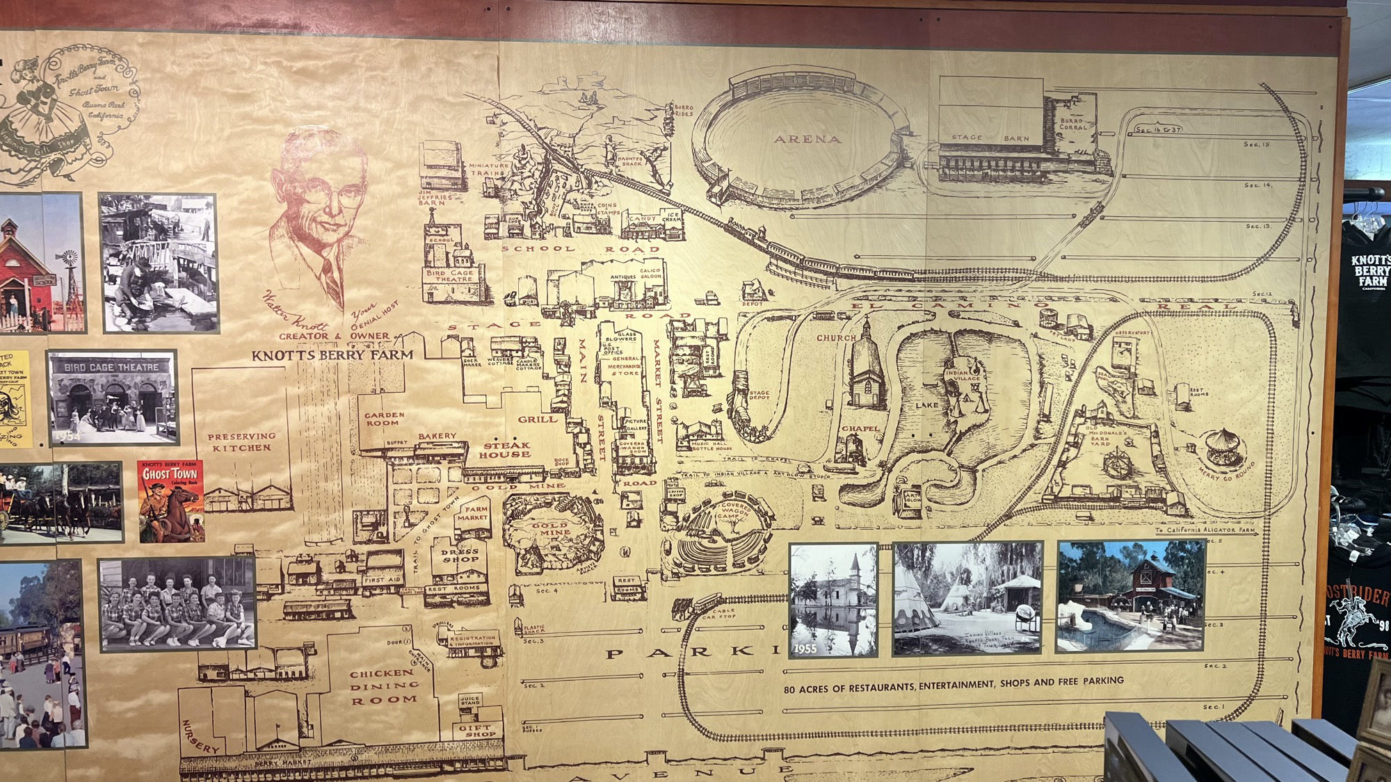 Knott's Berry Farm Timeline Map