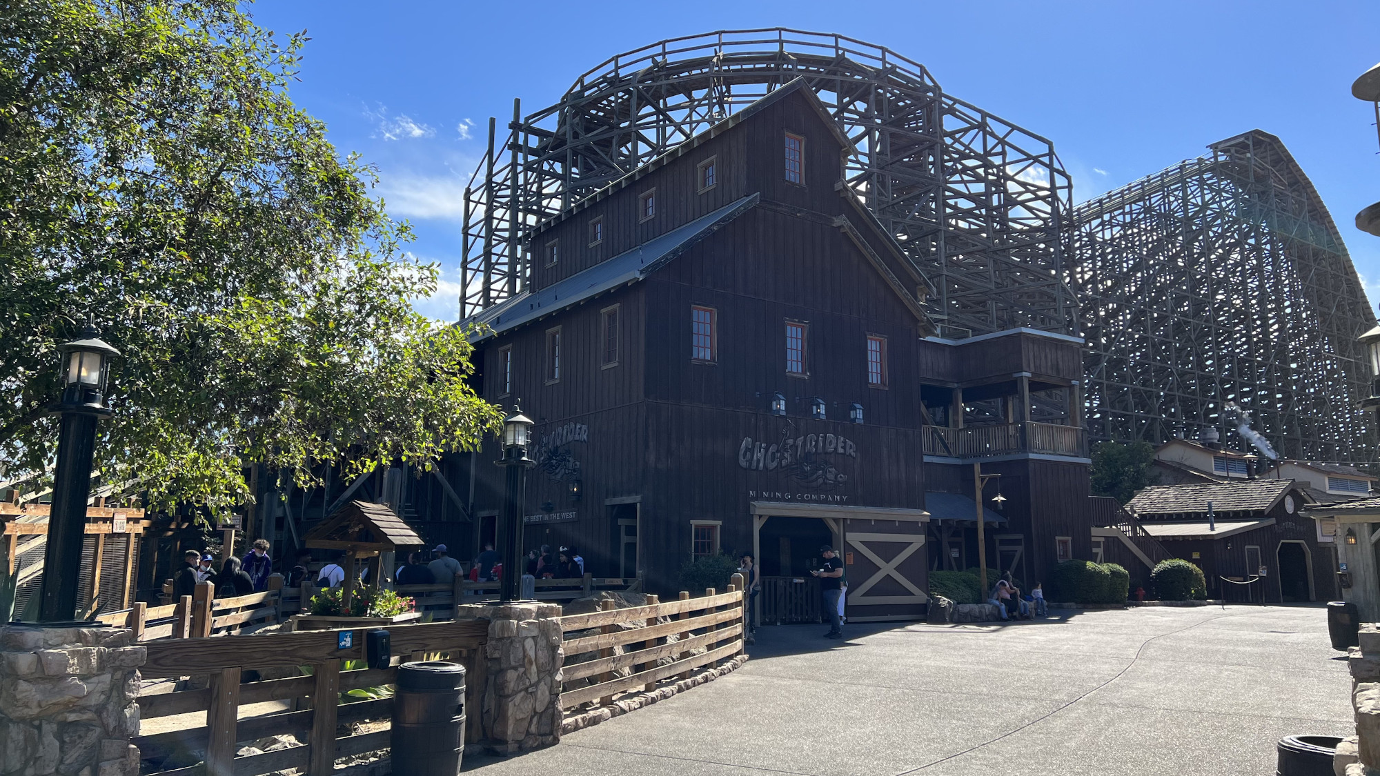 Knott's Berry Farm View of Ghostrider