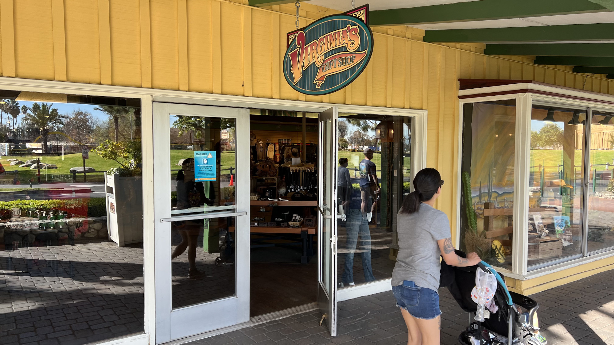 Virginia's Gift Shop Front Door Outside Knott's