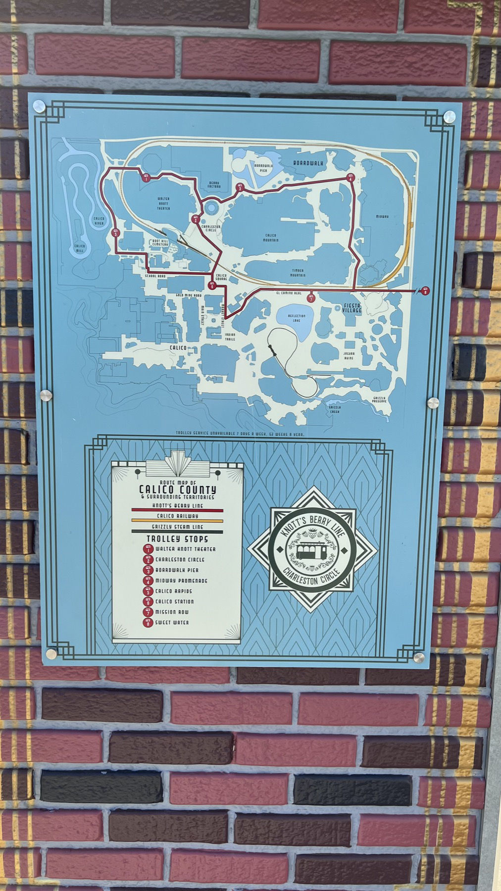 Route Map Knott's Berry Line Route Map