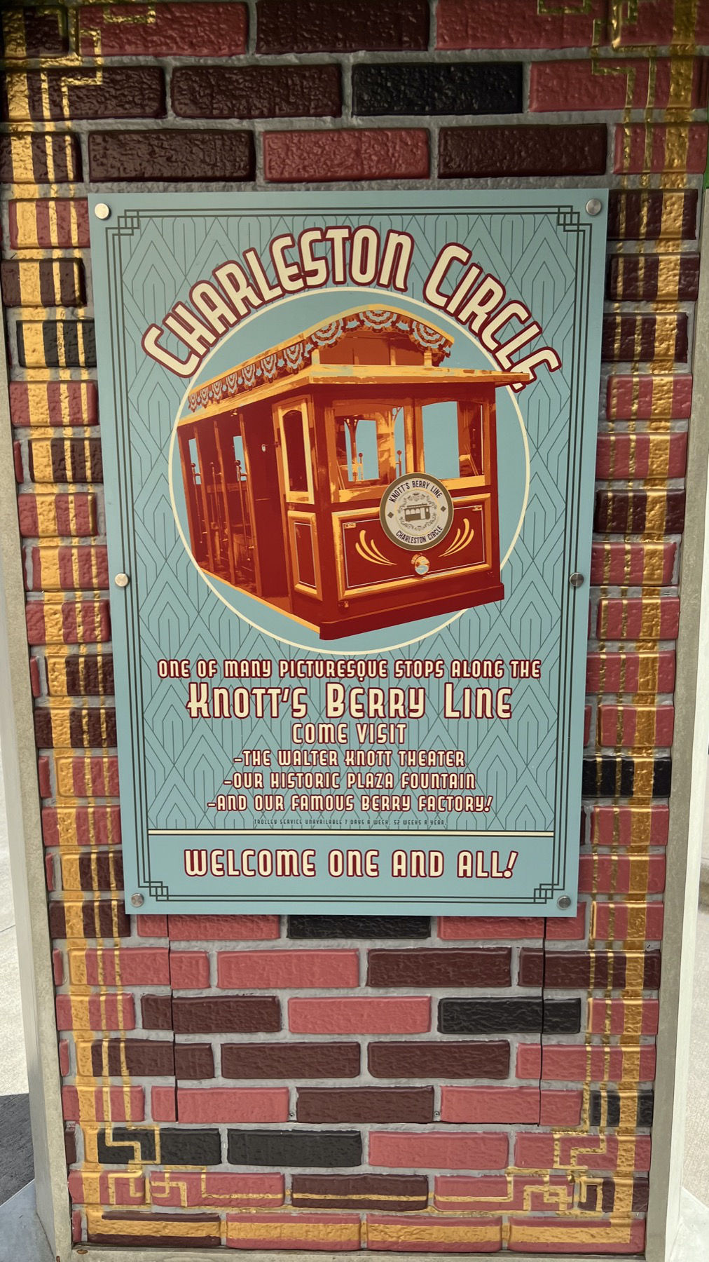 Welcome One and All Knott's Berry Line Welcome One and All