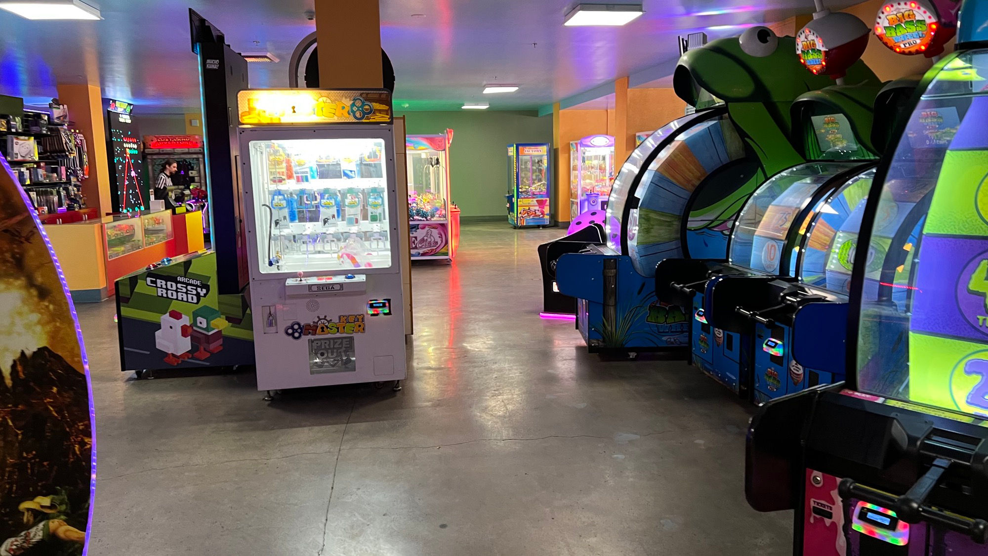 Inside the Boardwalk Arcade