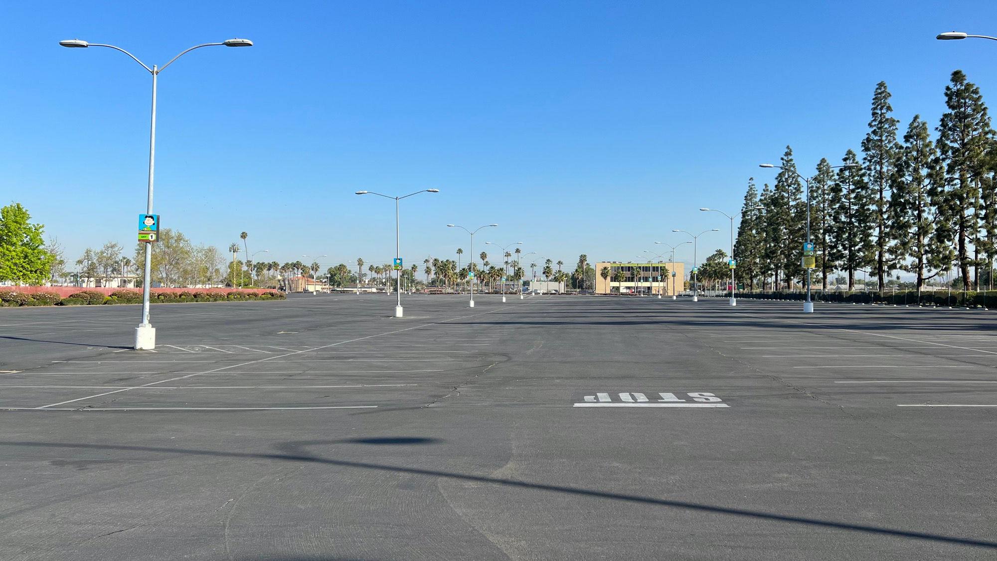 Knott's Berry Farm Empty Parking Lot