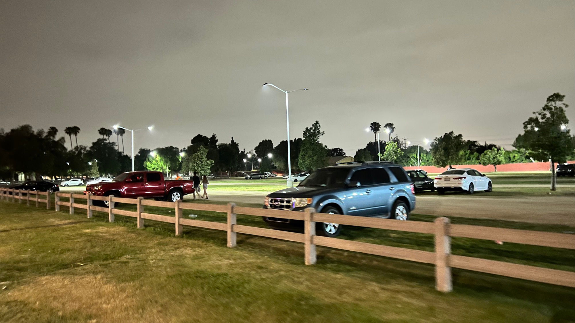 Knott's Berry Farm La Palma Lot at Night