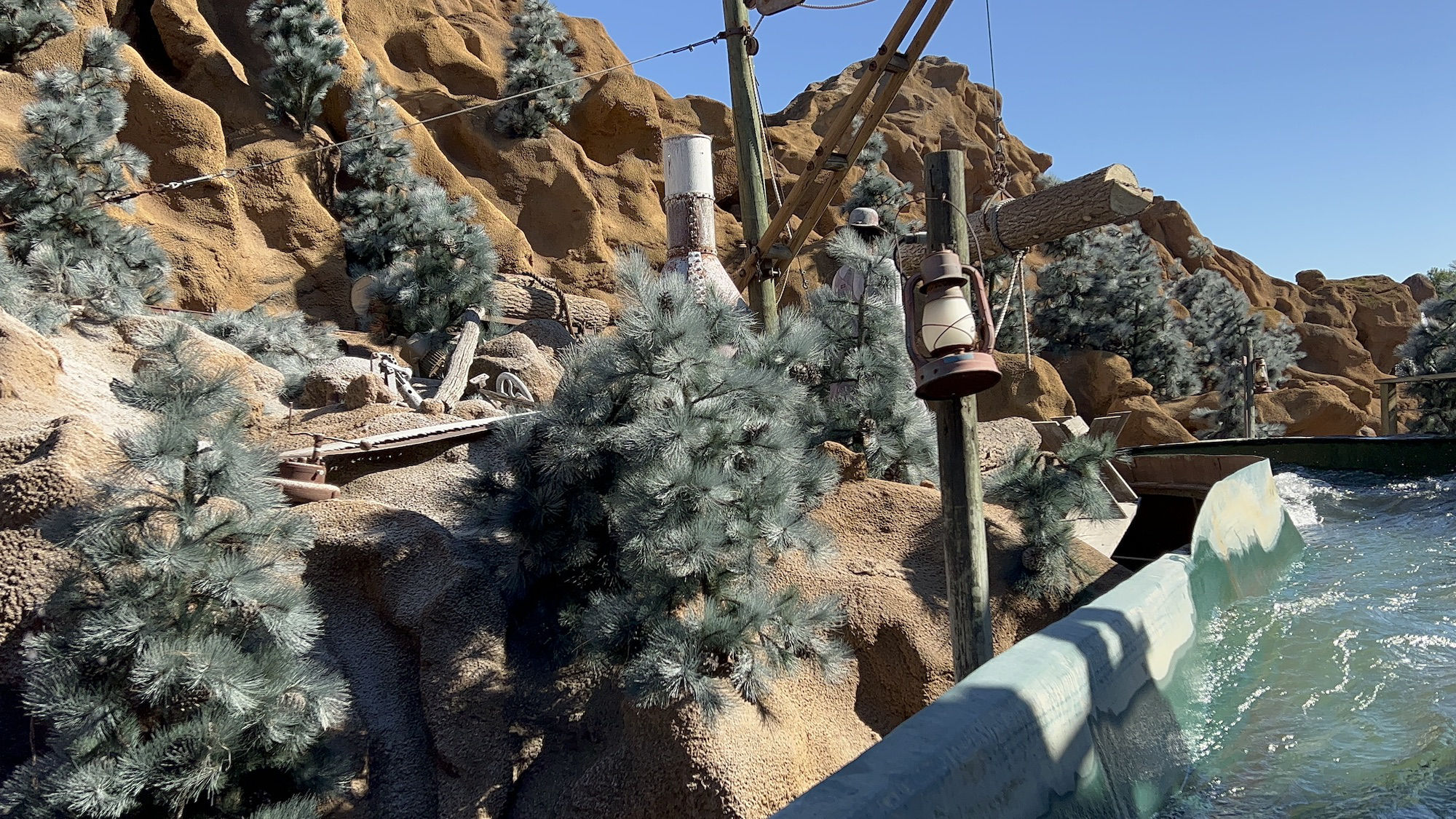 Timber Mountain Log Ride Pine Trees