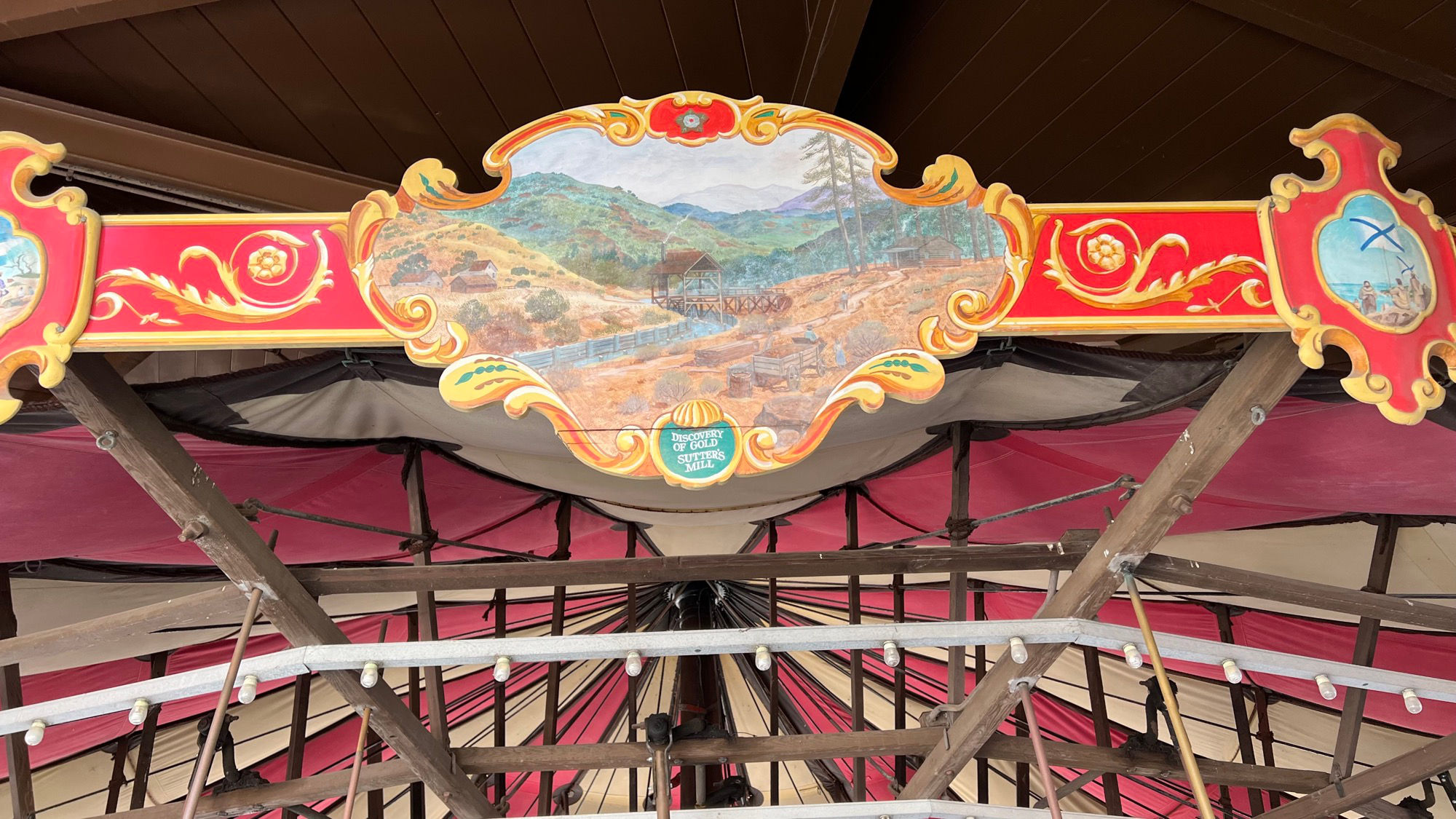 Merry Go Round Art Discovery of Gold Sutter's Mill