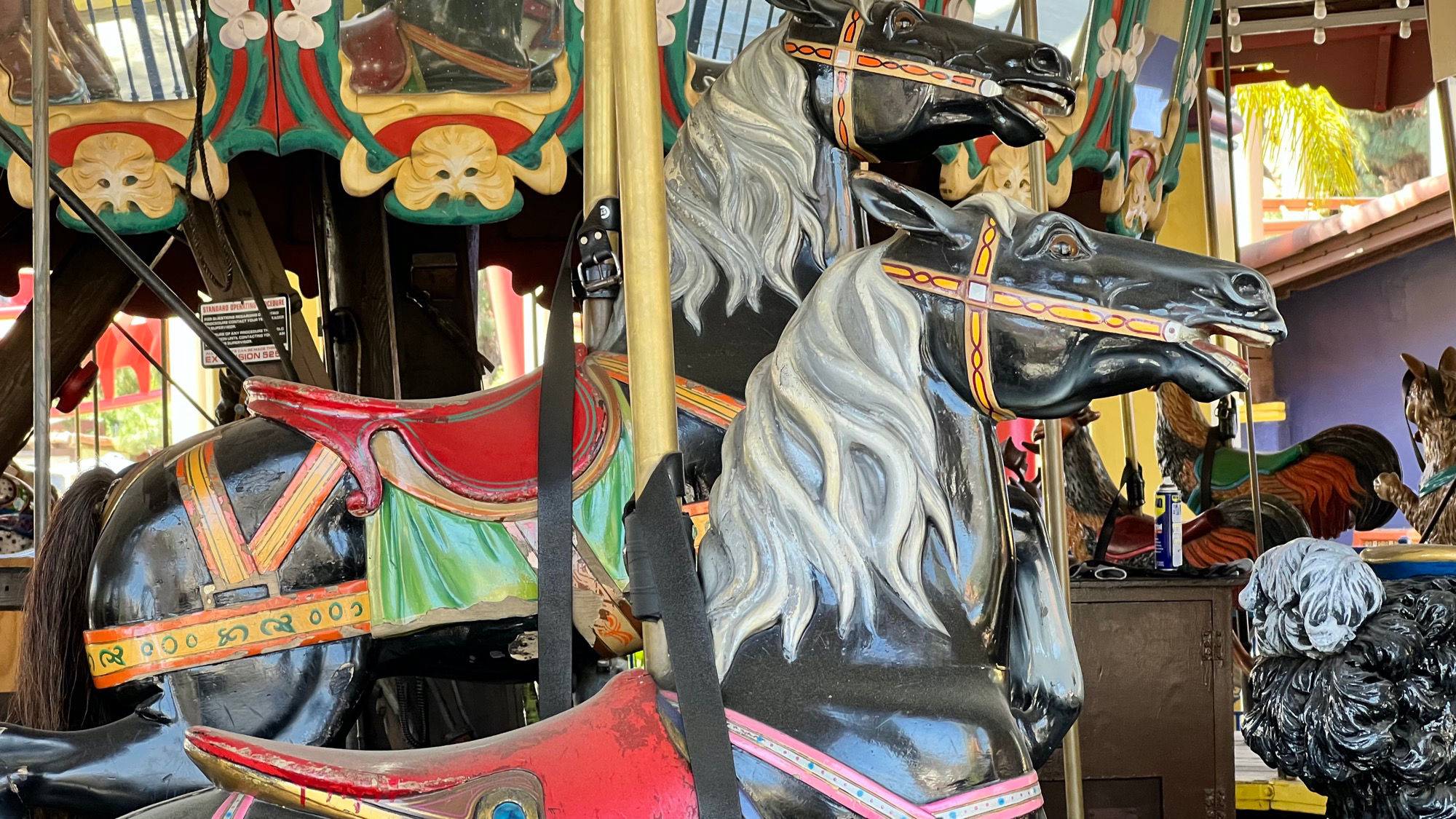 Black Horses Merry Go Round Black Horses